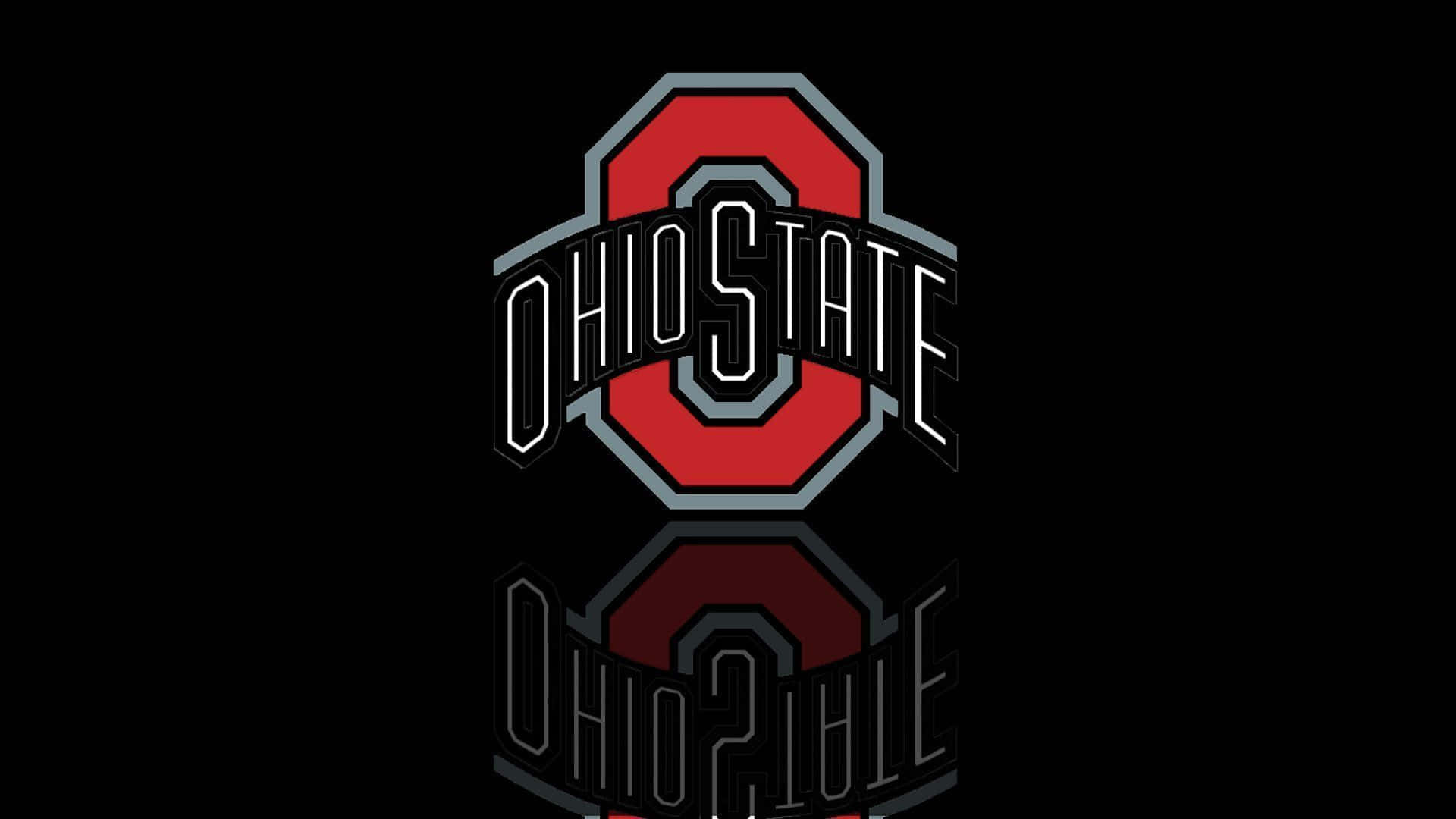 Ohio State Logo Shiny Black Surface