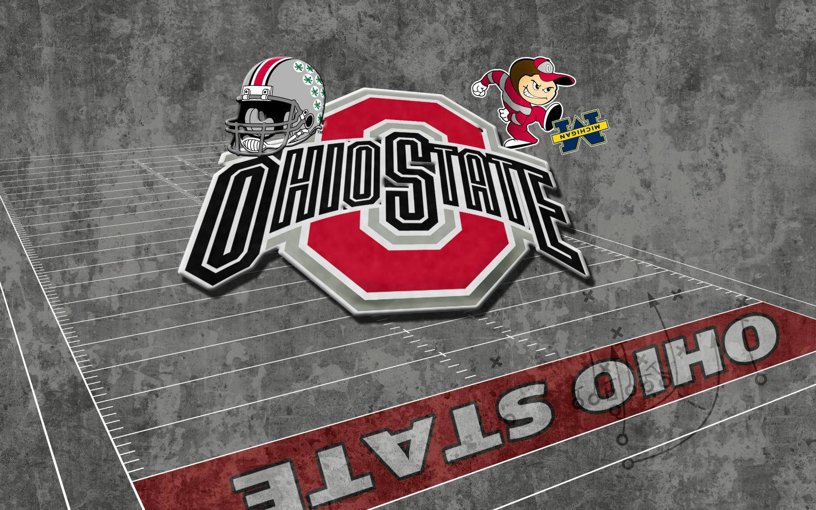 Ohio State University Logo And Field