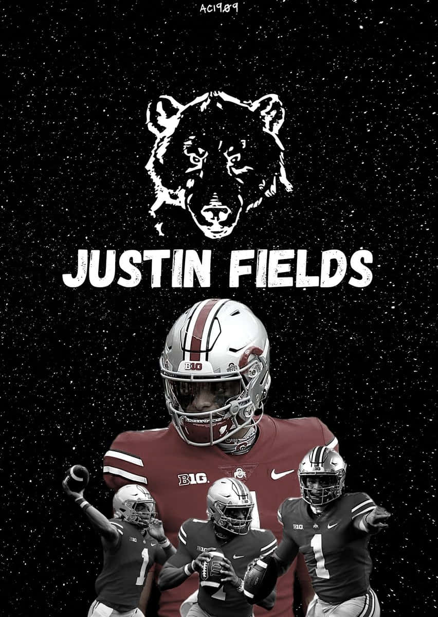 Ohio State University Star Quarterback, Justin Fields Background