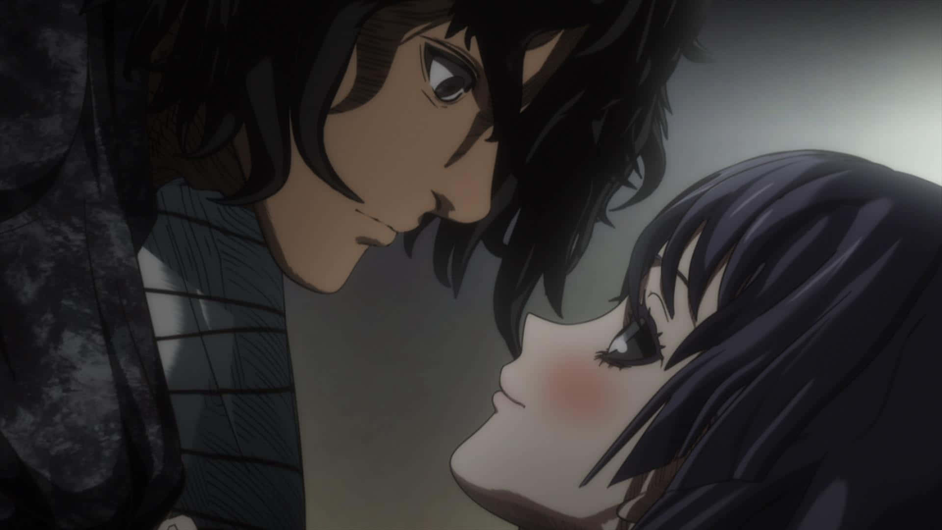 Ohma Tokita And Kurara Kure Anime Background