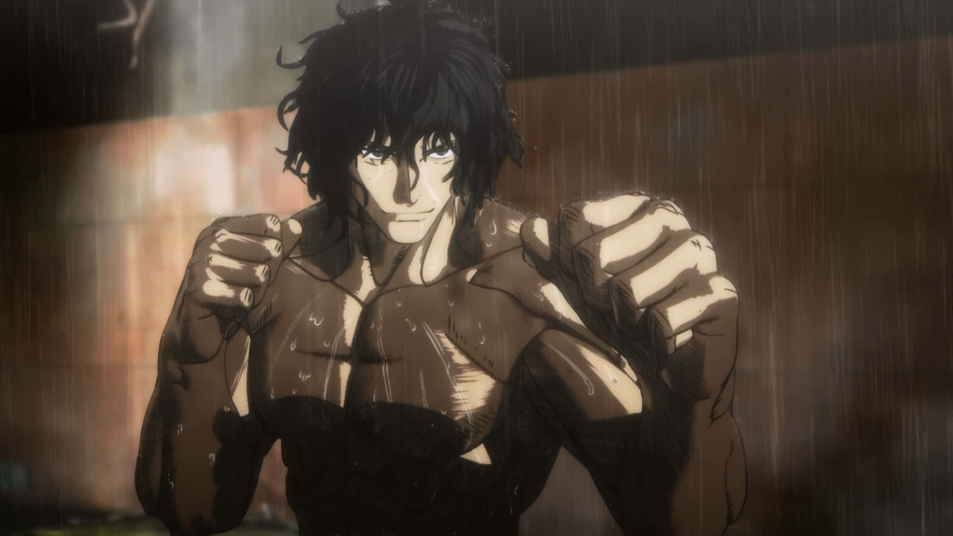 Ohma Tokita In Fighting Pose Background