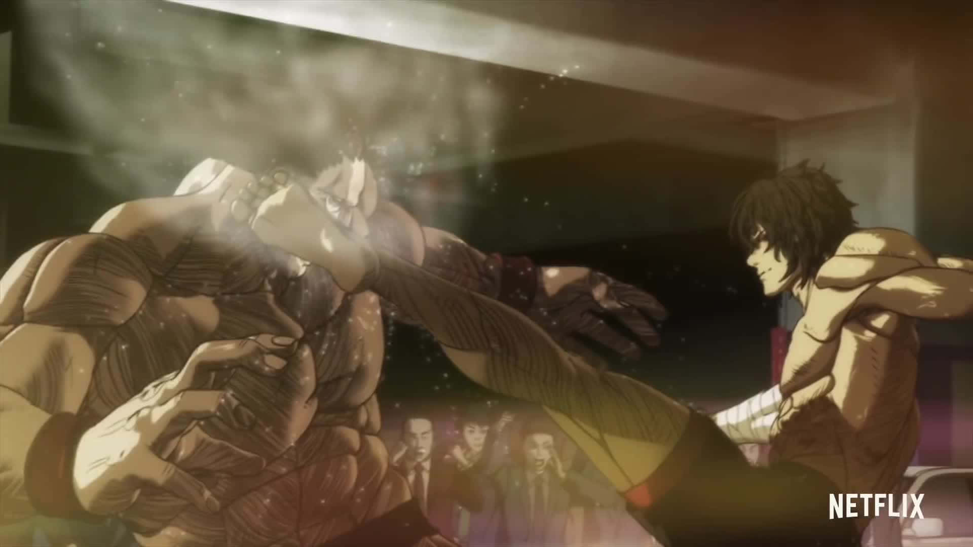 Ohma Tokita Kicking Sekibayashi Background