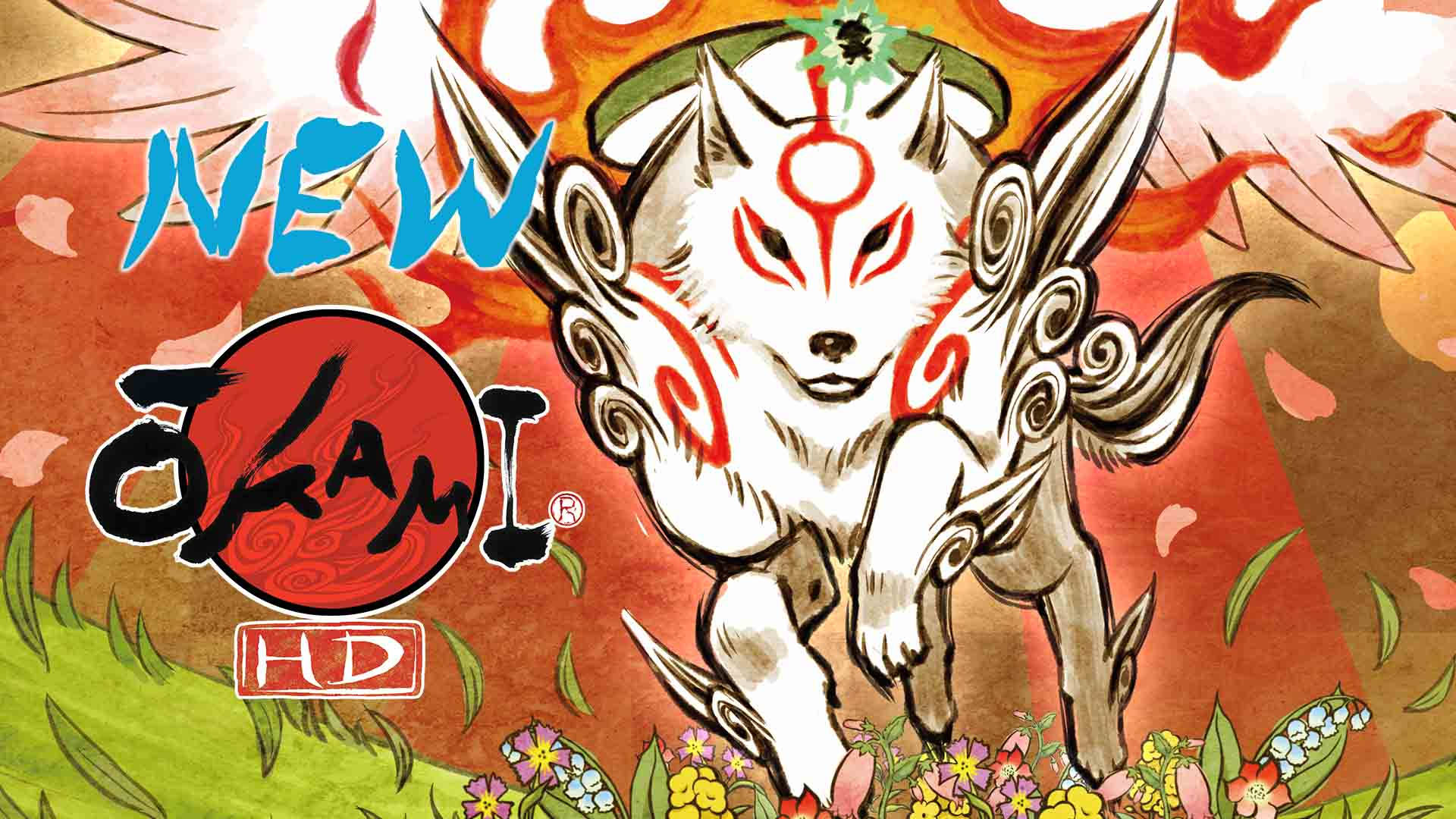 Okami With Wings Background