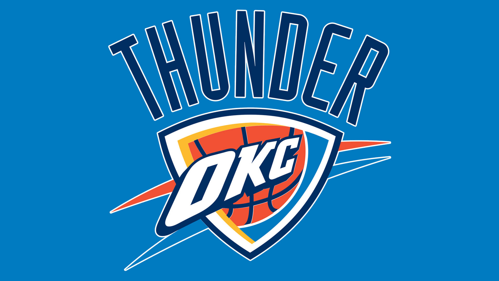 Oklahoma City Thunder Blue Background Background