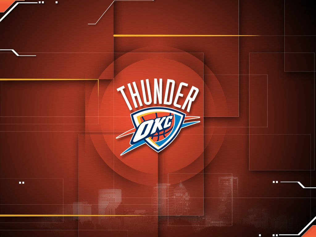 Oklahoma City Thunder Brown Abstract Background