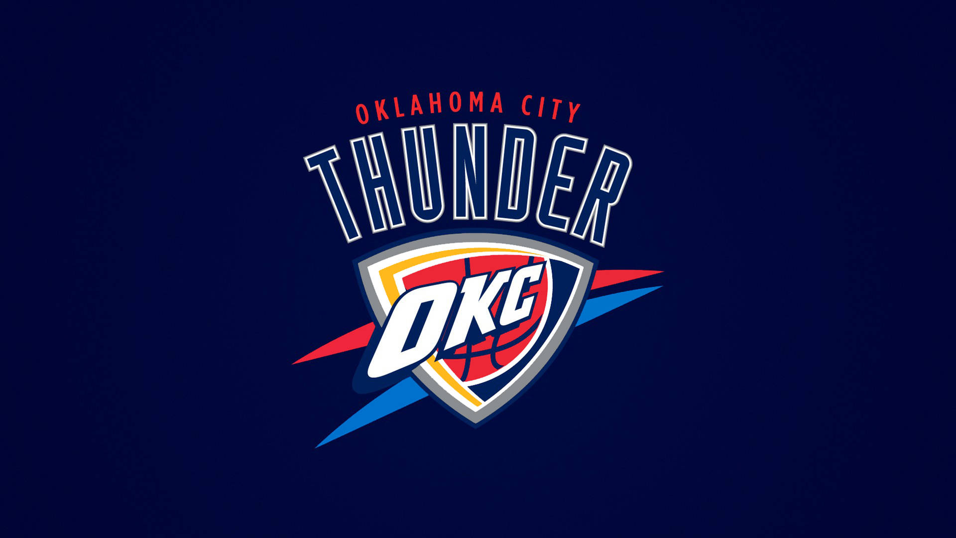 Oklahoma City Thunder Dark Blue Background Background