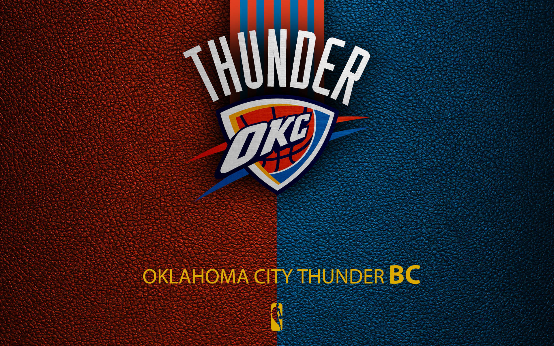 Oklahoma City Thunder Leather Design Background