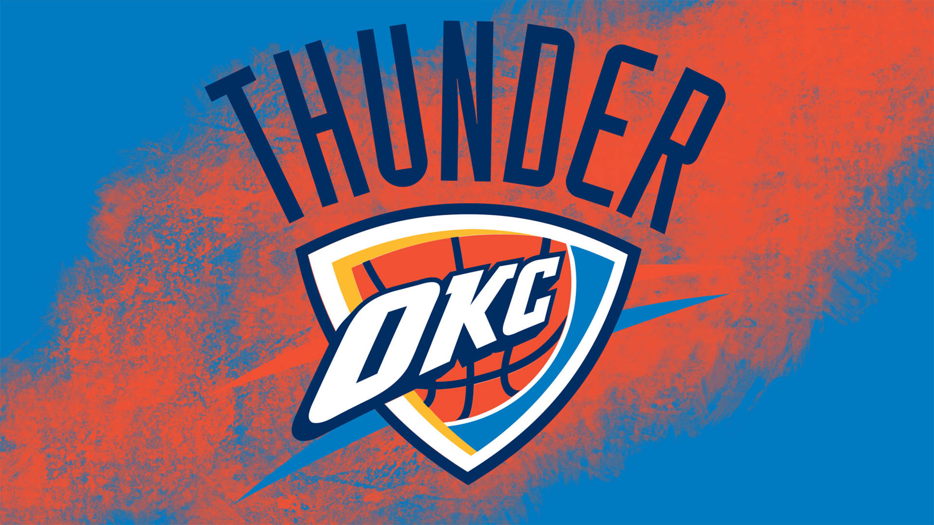 Oklahoma City Thunder Painted Design Background
