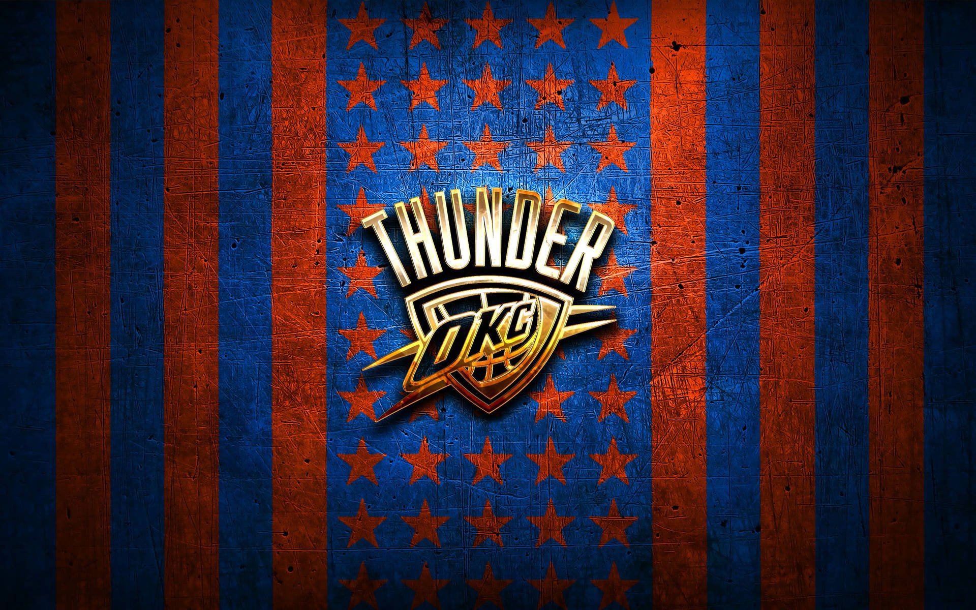Oklahoma City Thunder Starry Design