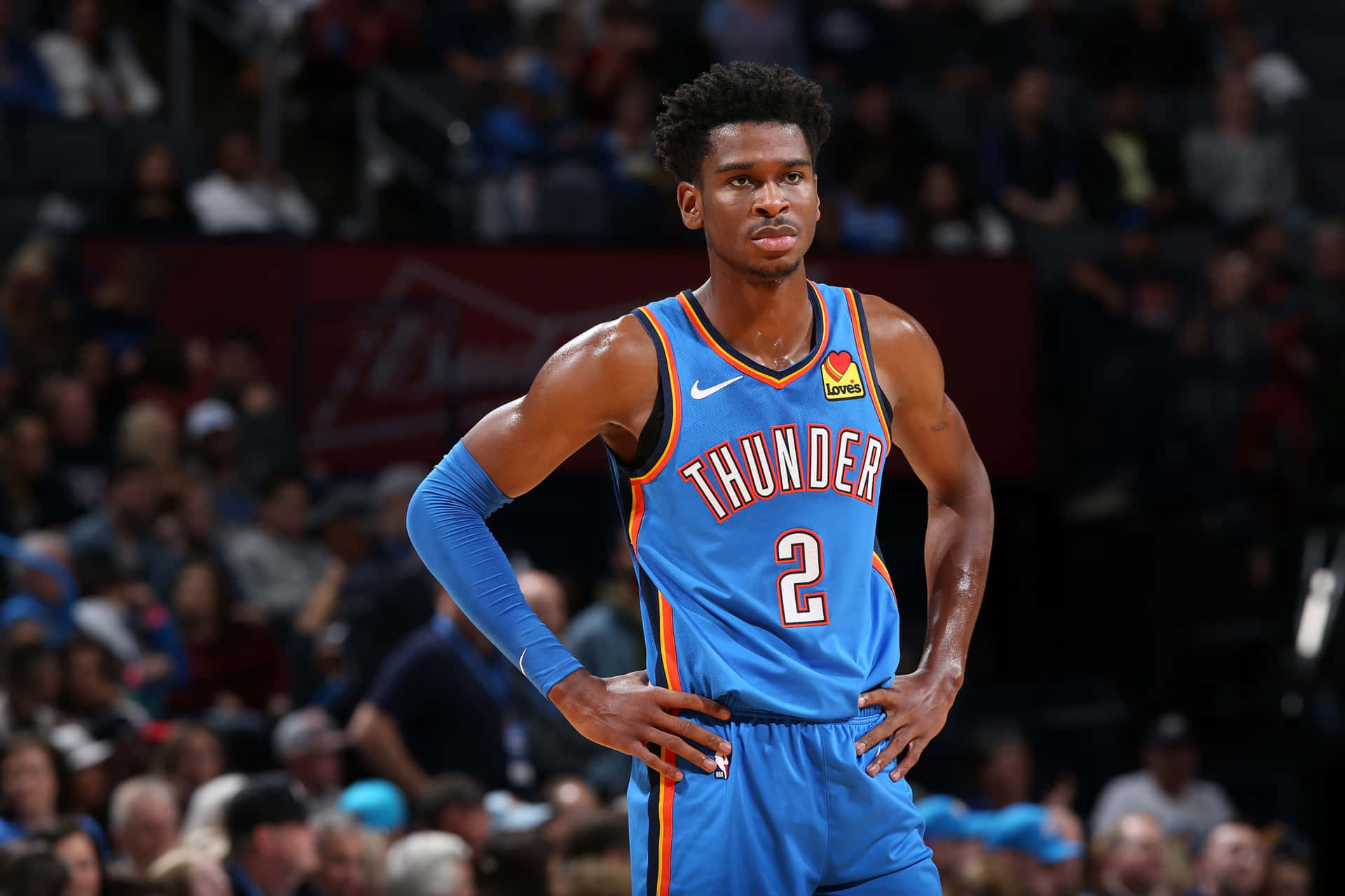 Oklahoma City Thunders No. 2 Shai Gilgeous-alexander Background