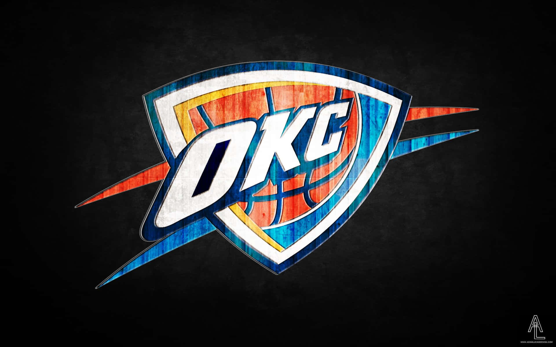 Oklahoma City Thunders Okc Team Logo Background