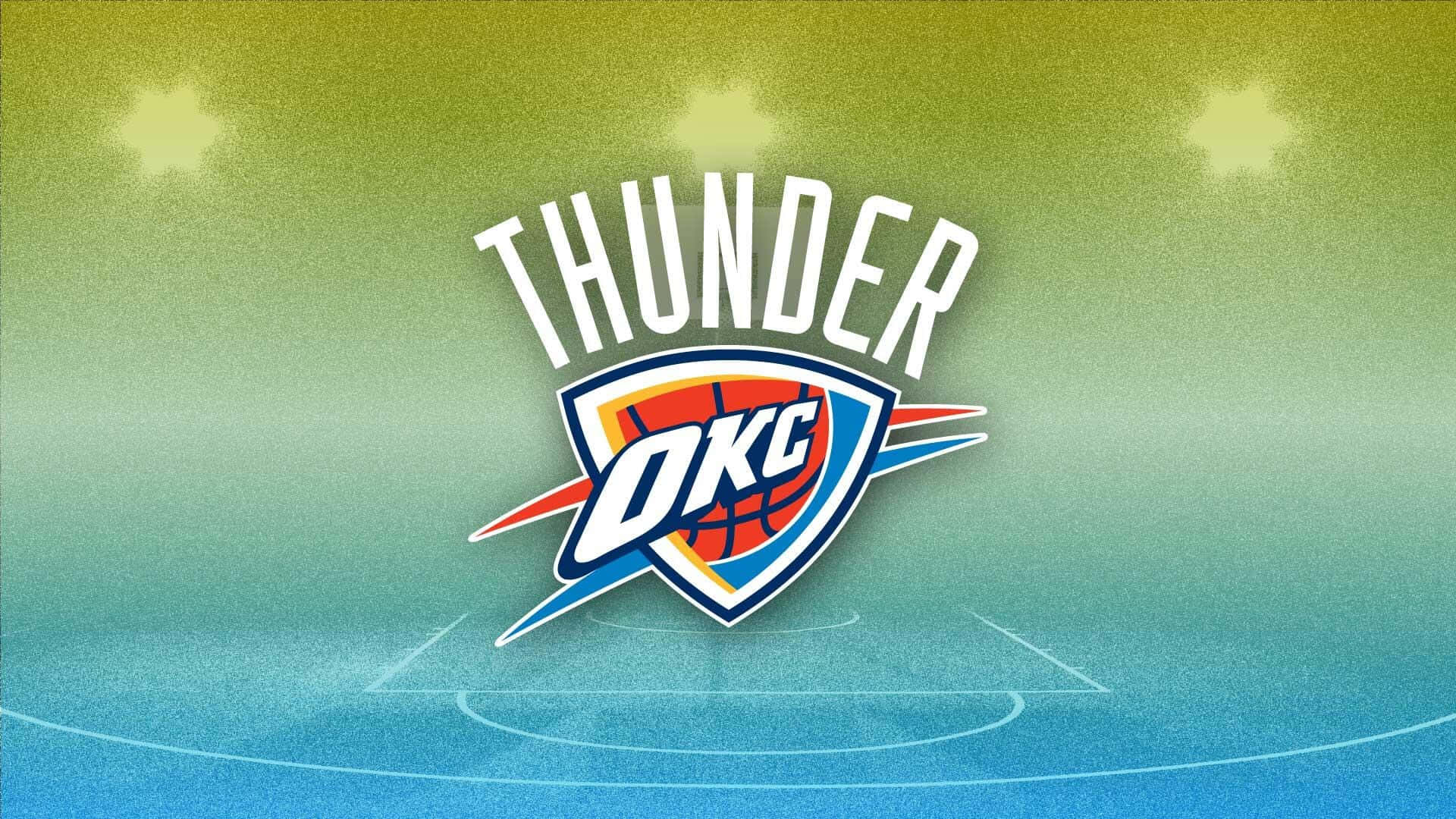 Oklahoma City Thunders Okc Team Logo And Name Background