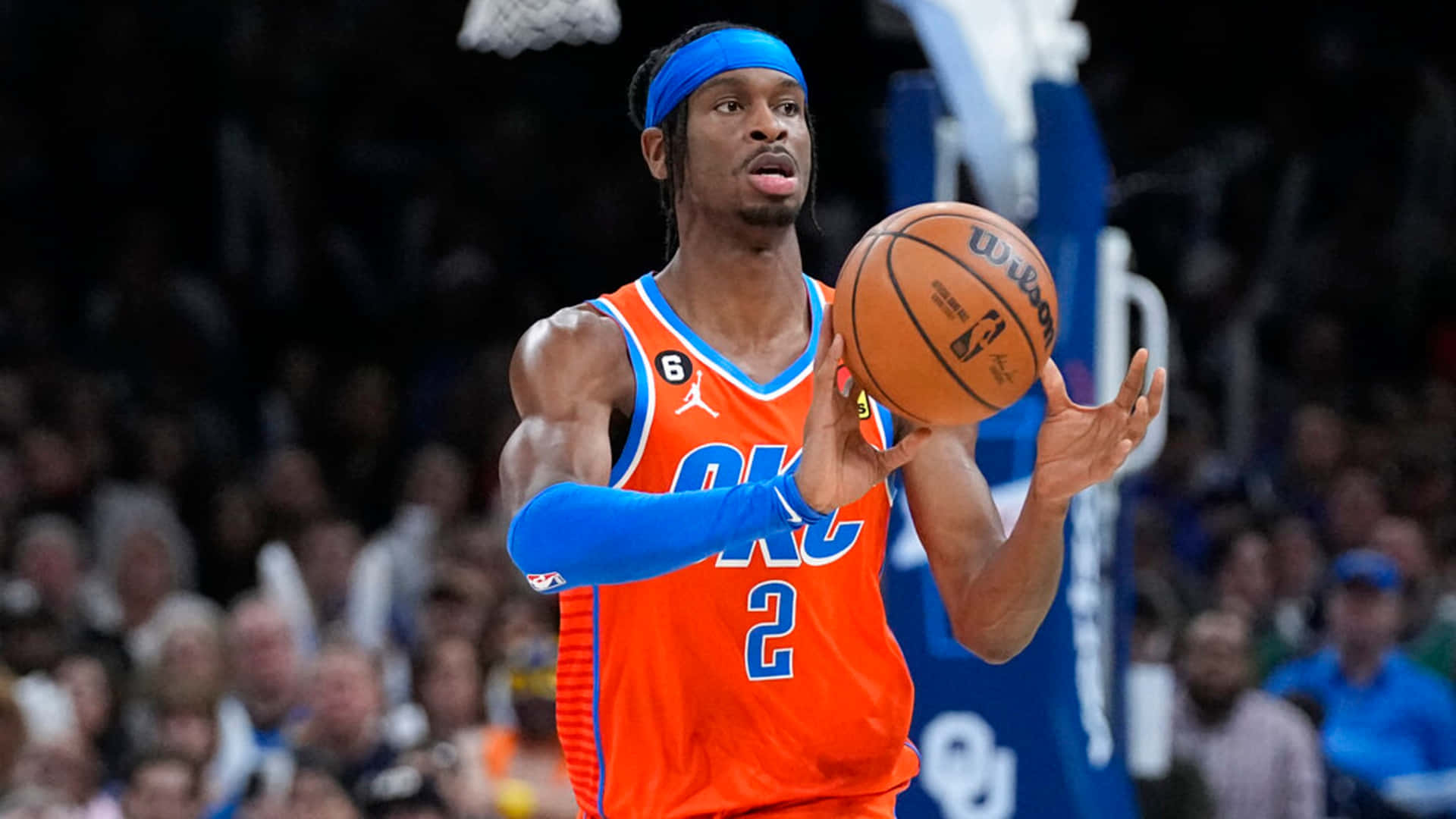Oklahoma City Thunders Player Shai Gilgeous-alexander Background