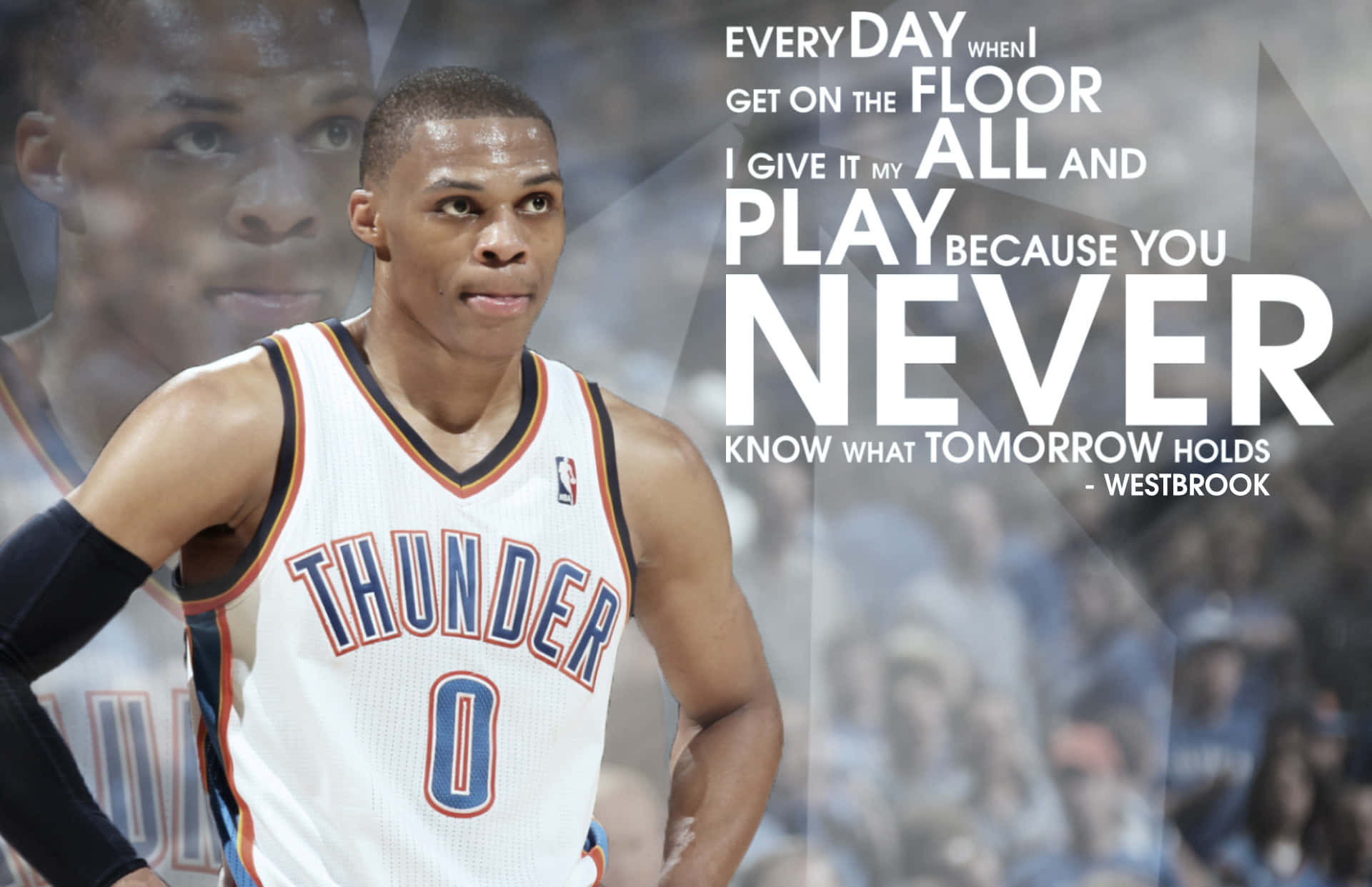 Oklahoma City Thunders Point Guard Russell Westbrook Background