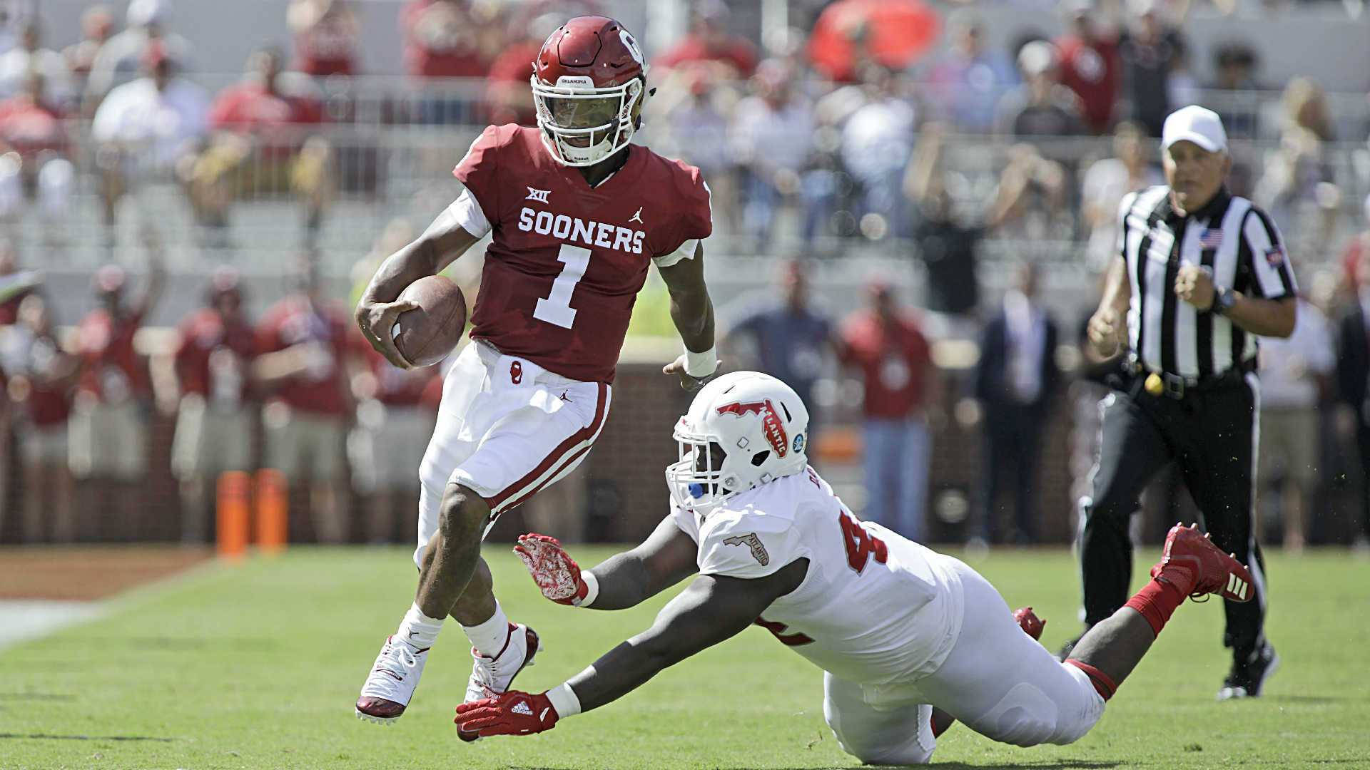 Oklahoma Sooners Kyler Murray Skipping Background