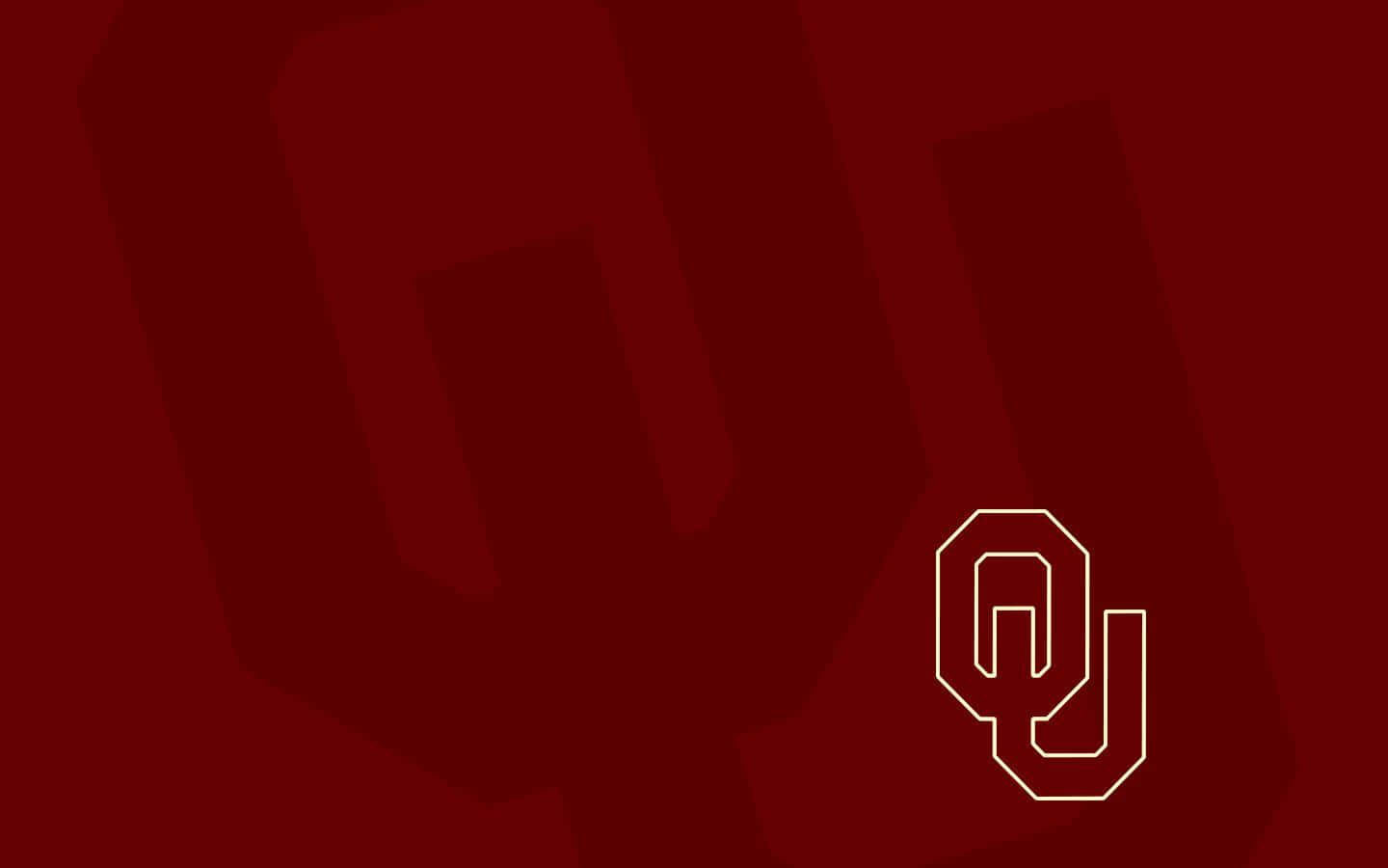 Oklahoma Sooners Logo On A Maroon Background Background