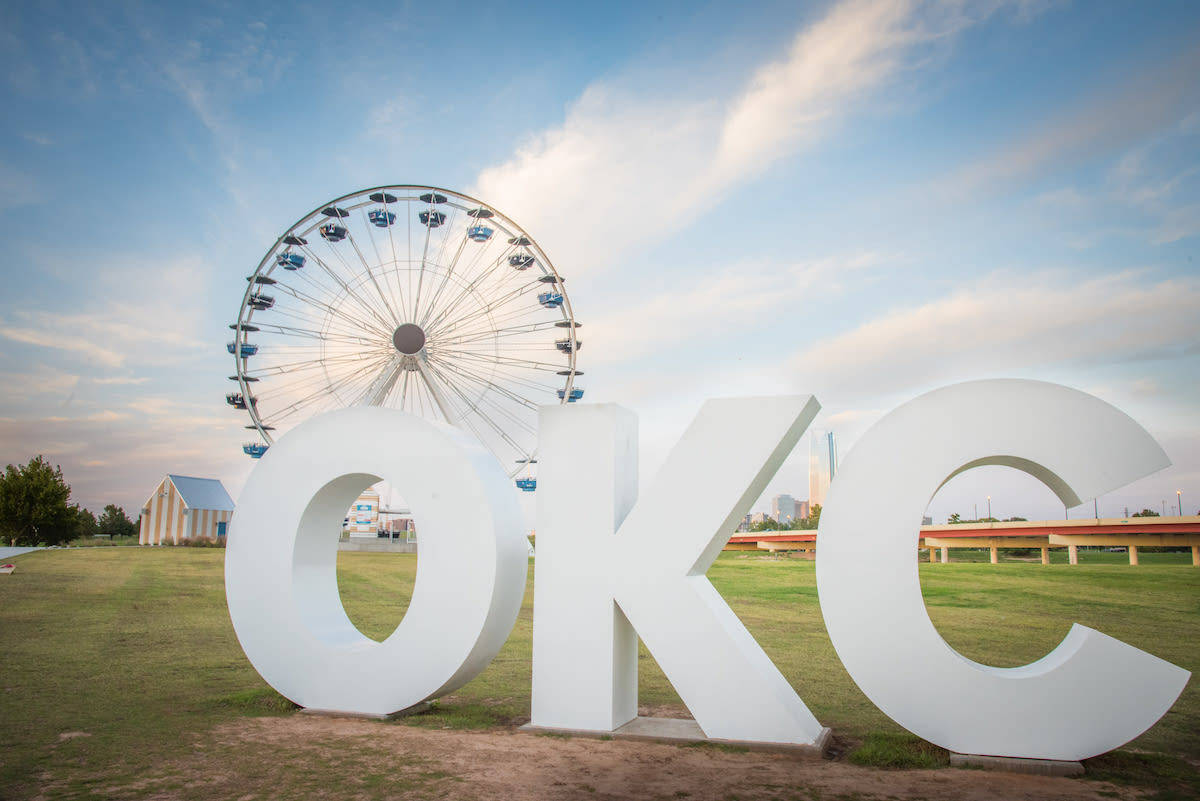 Oklahoma Wheeler Ferris Wheel Background