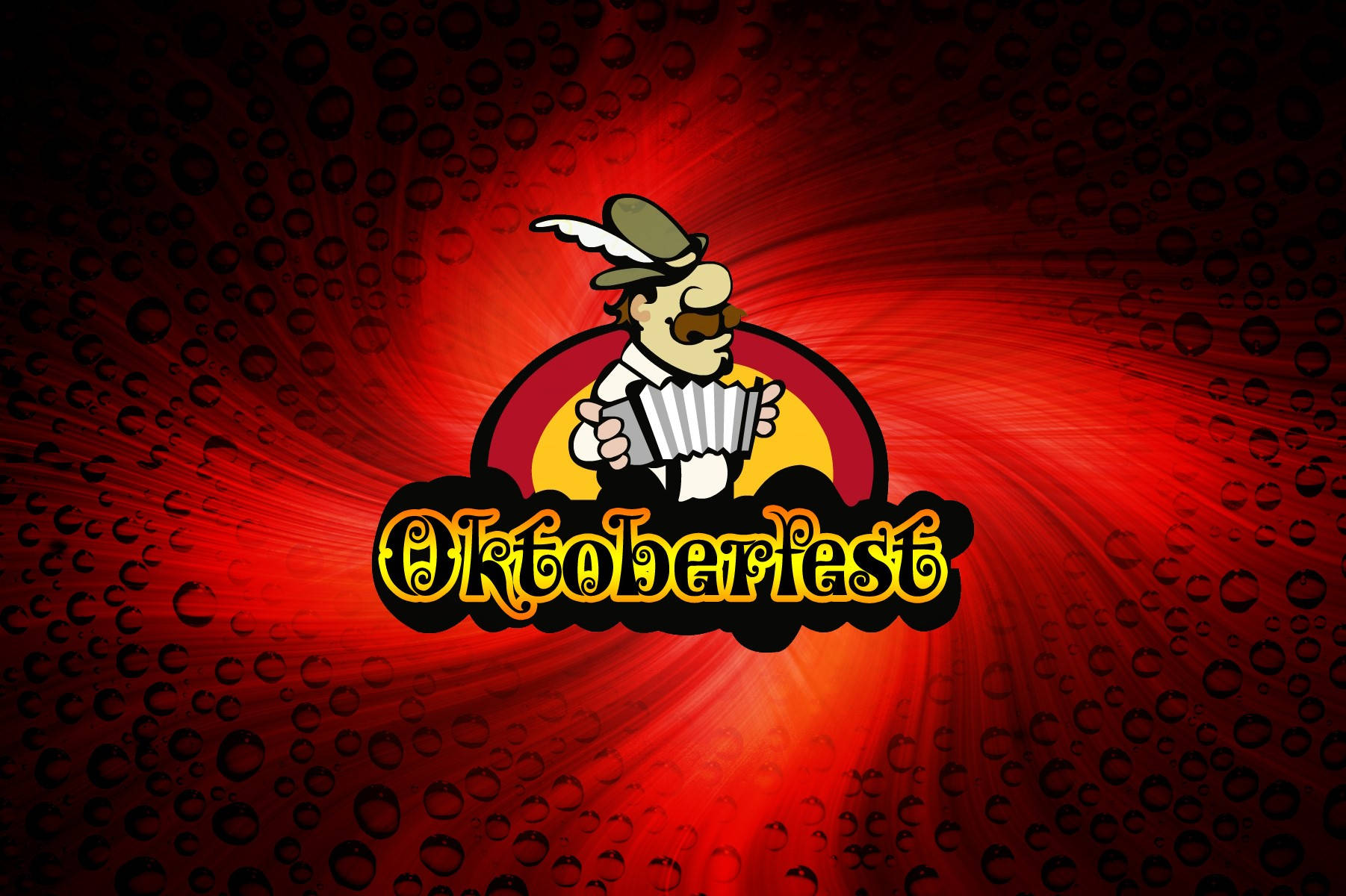 Oktoberfest Accordion Man Background