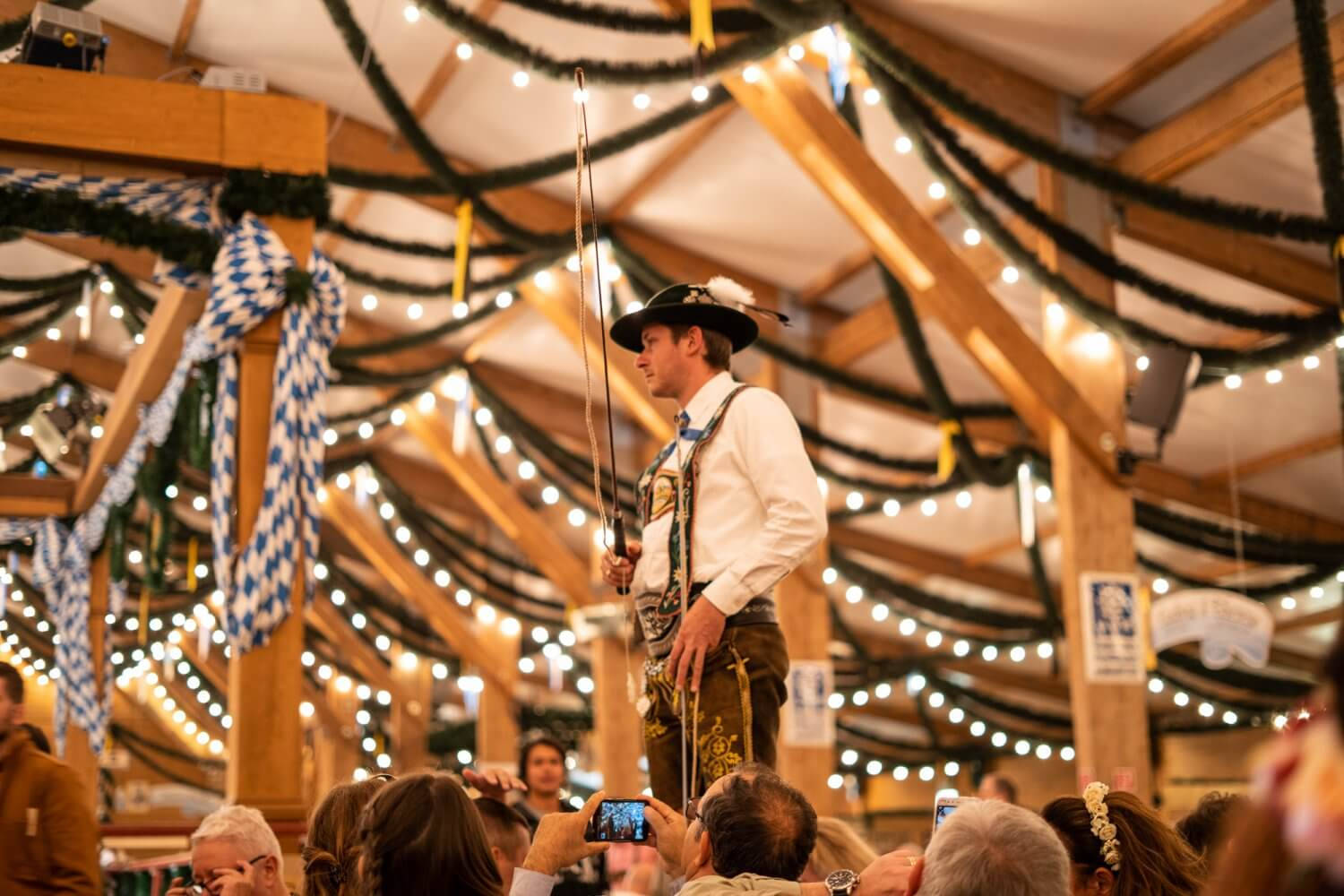 Oktoberfest Cowboy Host Background