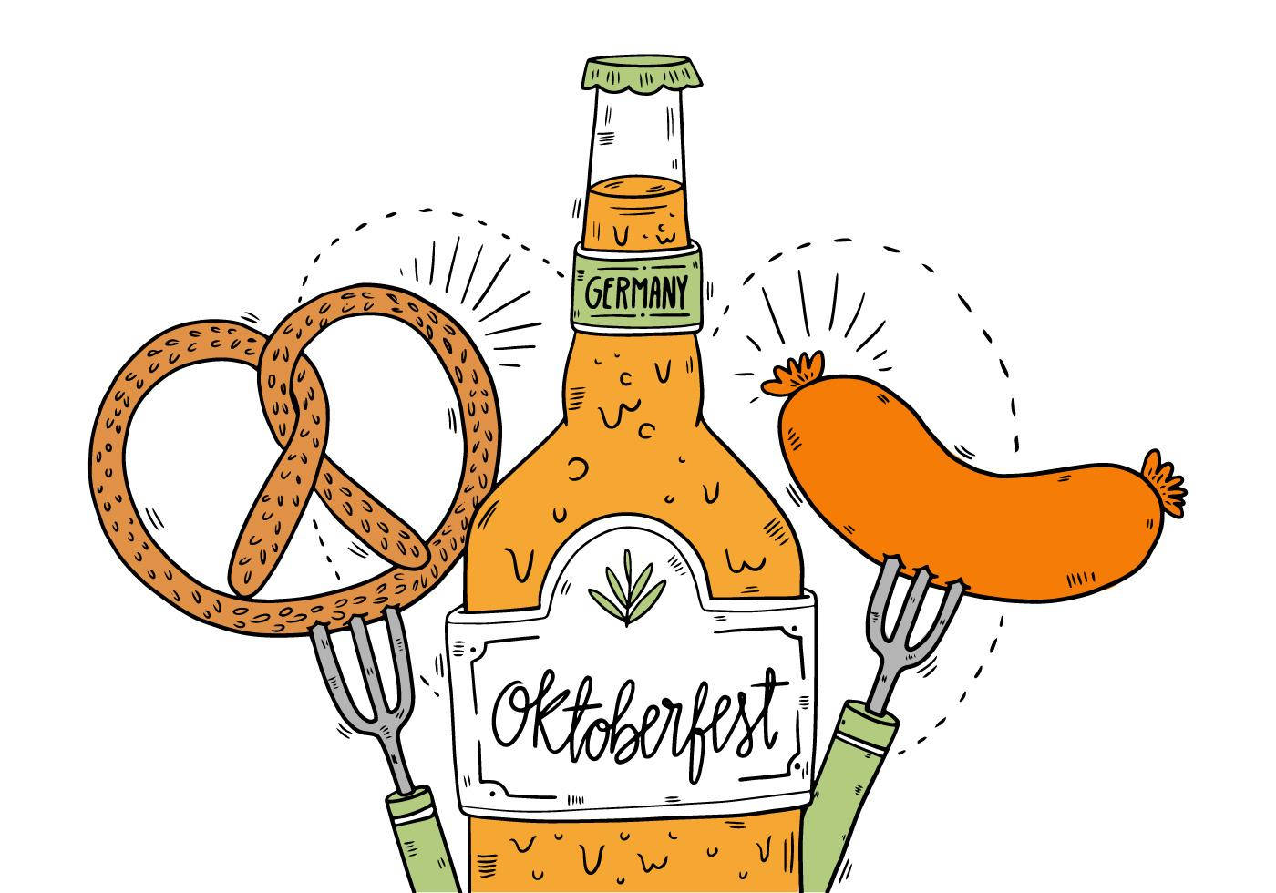 Oktoberfest Food Art Background