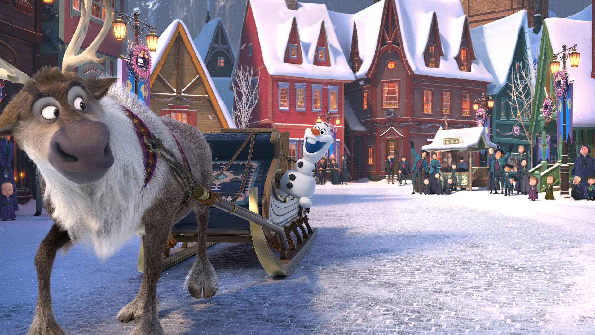 Olaf And Sven Adventure Background