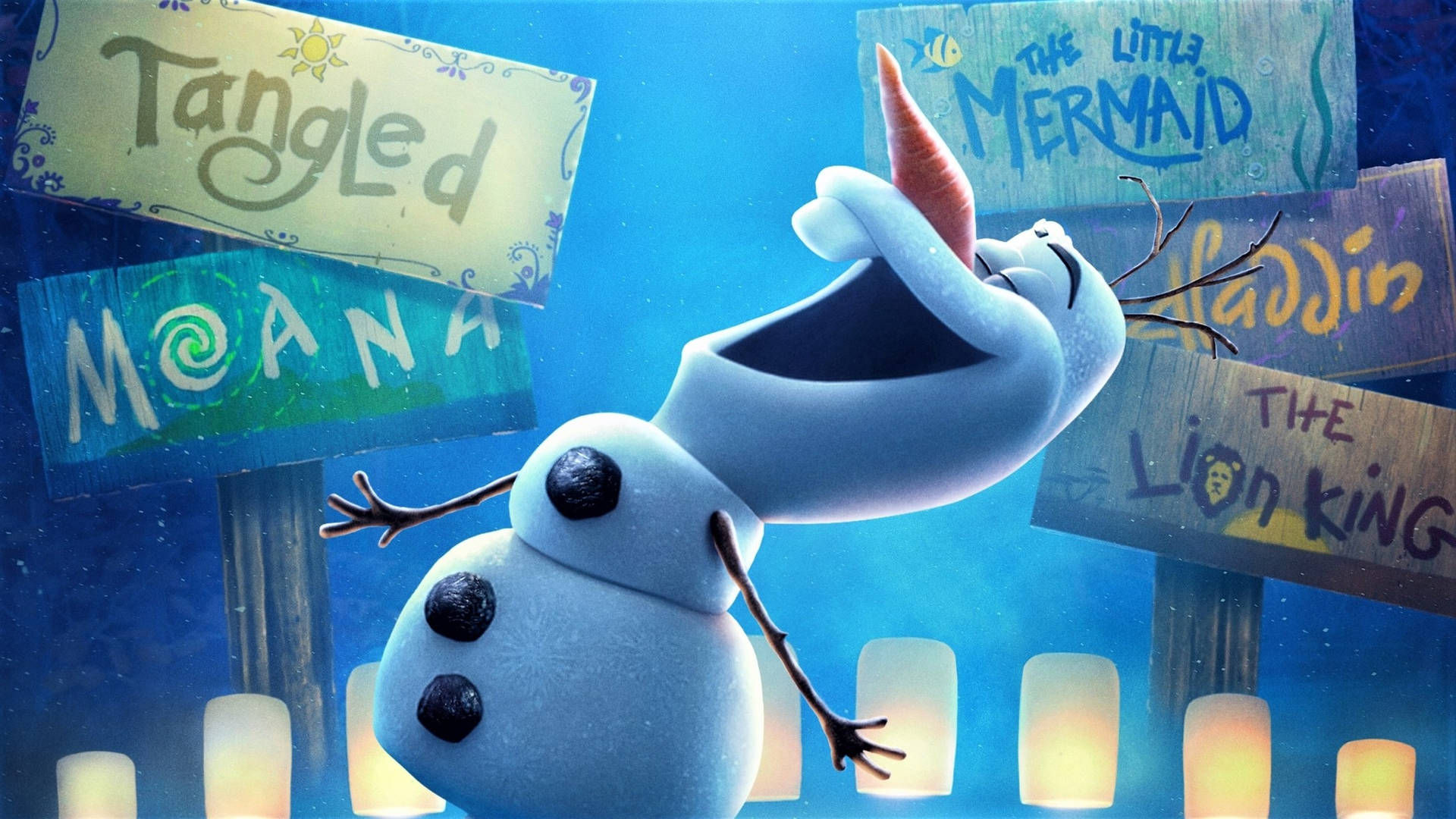 Olaf Disney Movie Background