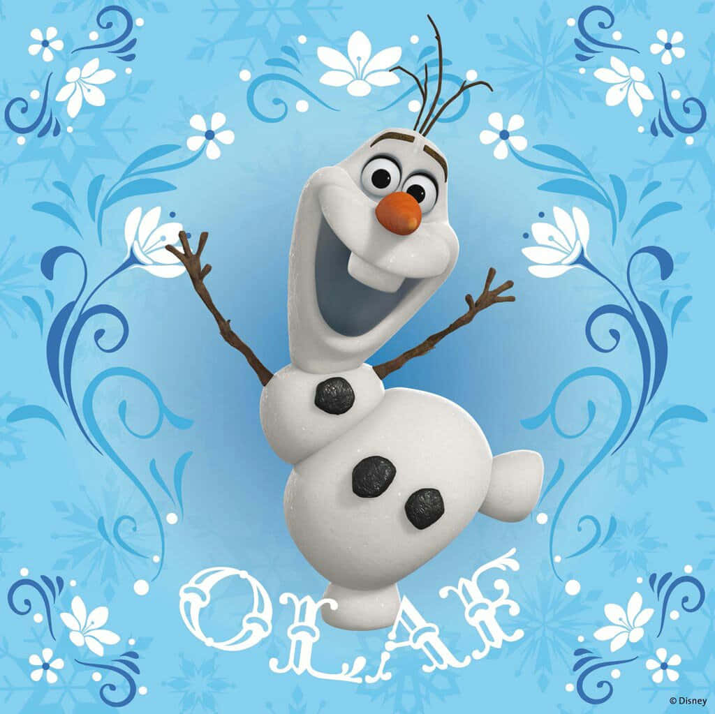 Olaf From Disney's Frozen Enjoys The Summer Sun Background