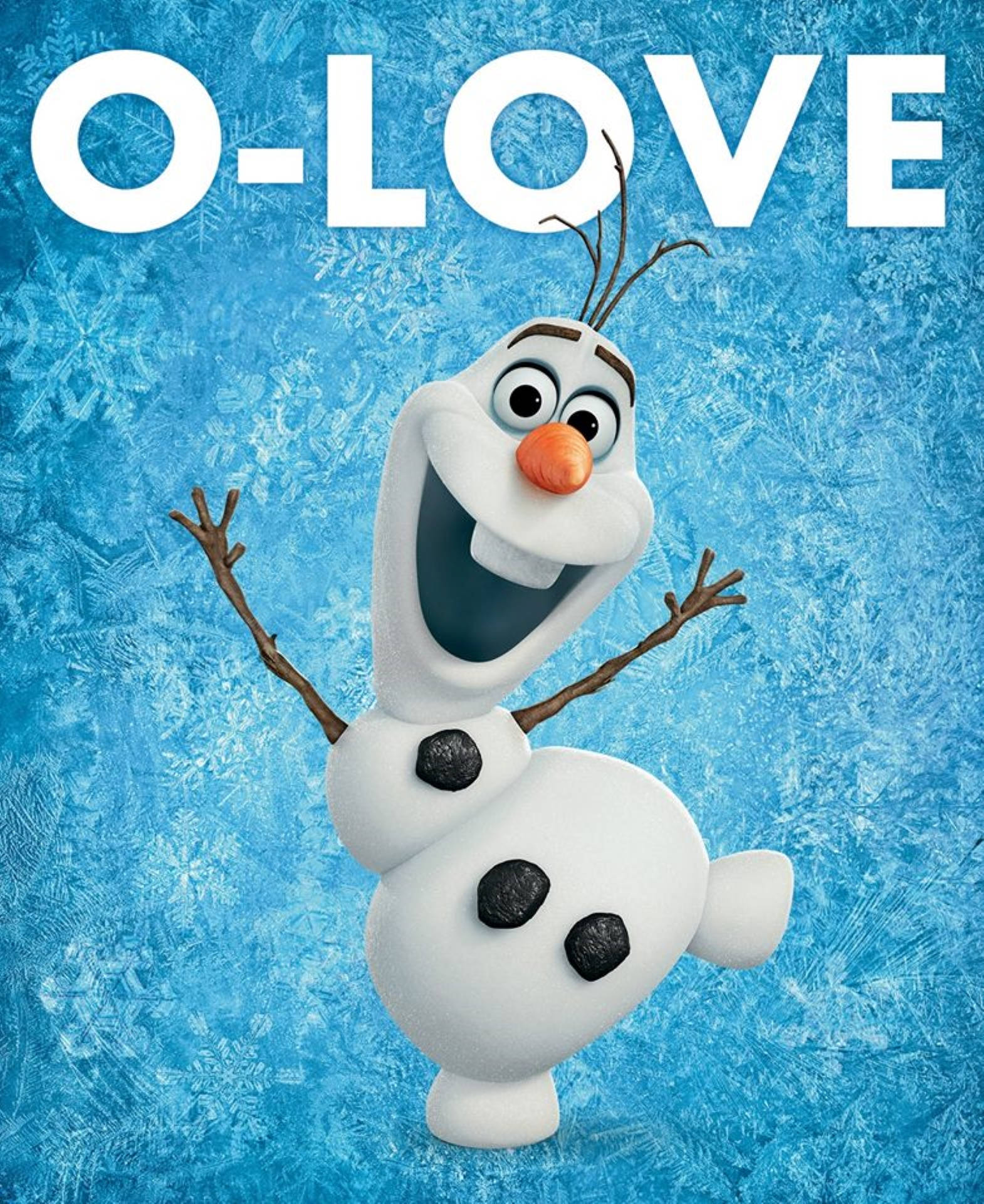 Olaf Love Art Background