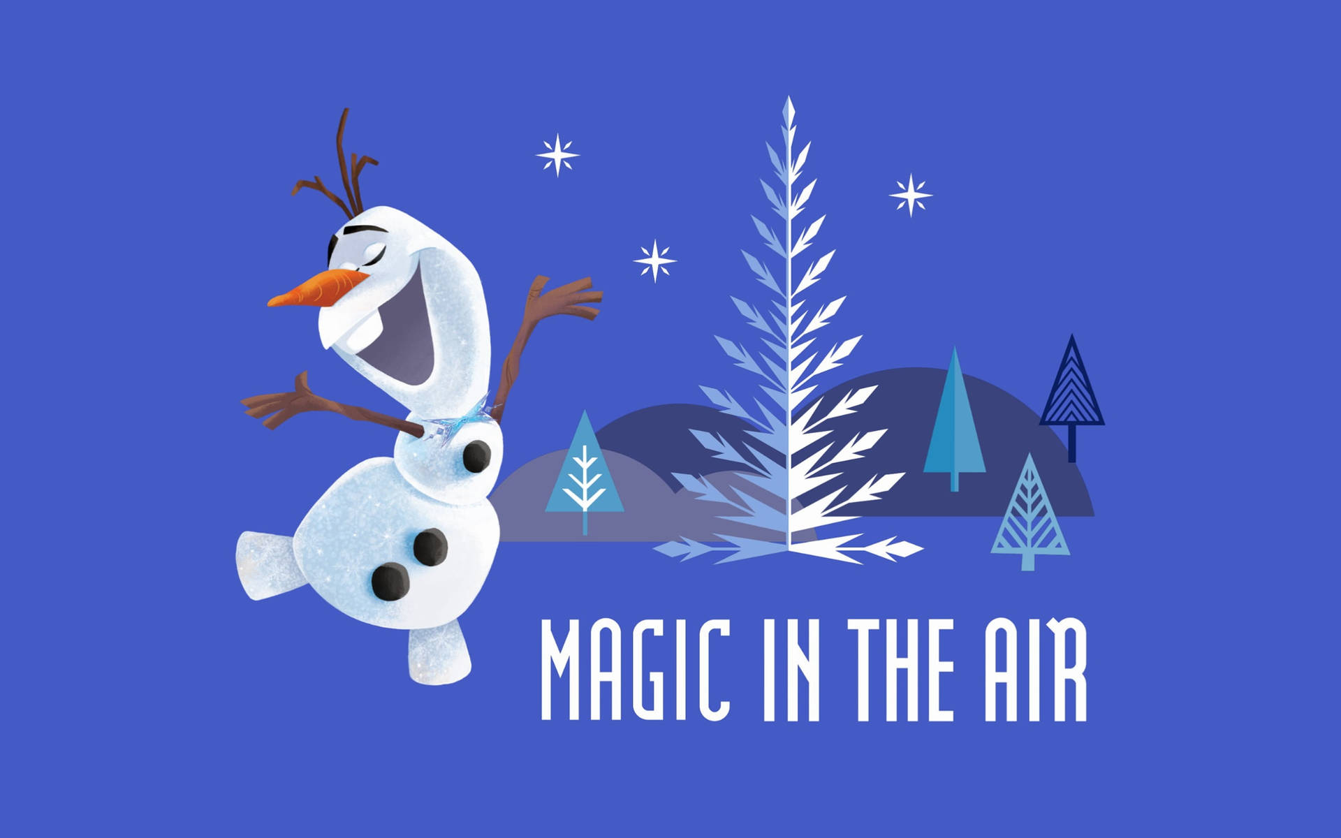 Olaf Magic In The Air Background