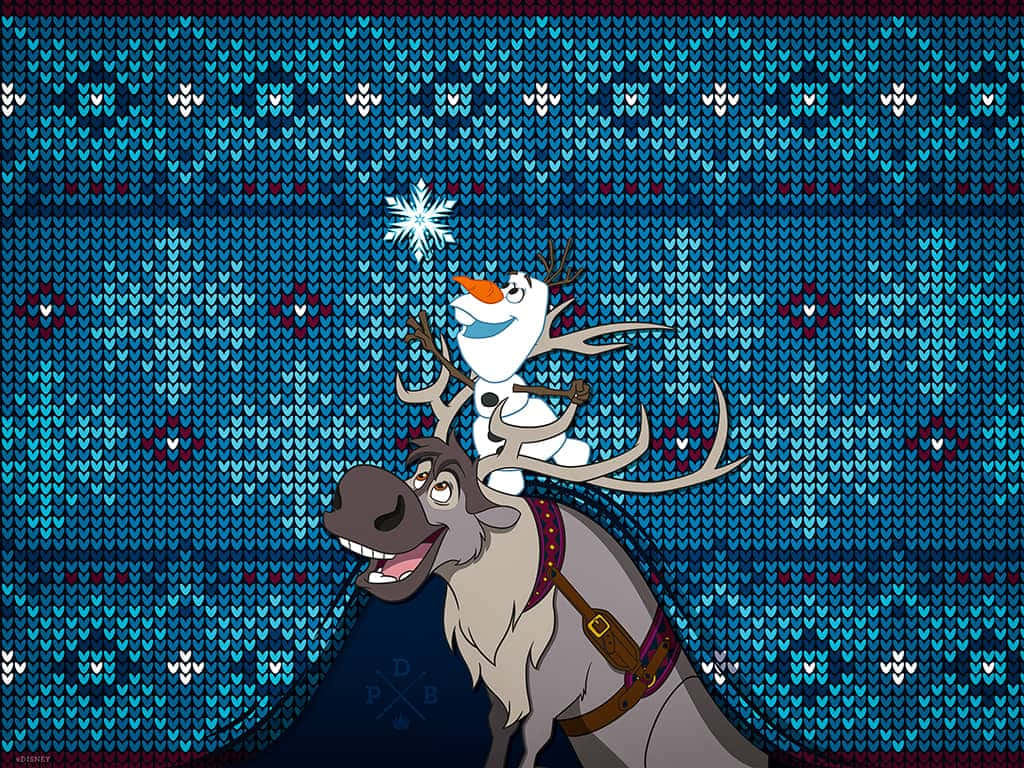 Olaf Riding Sven Sweater Design
