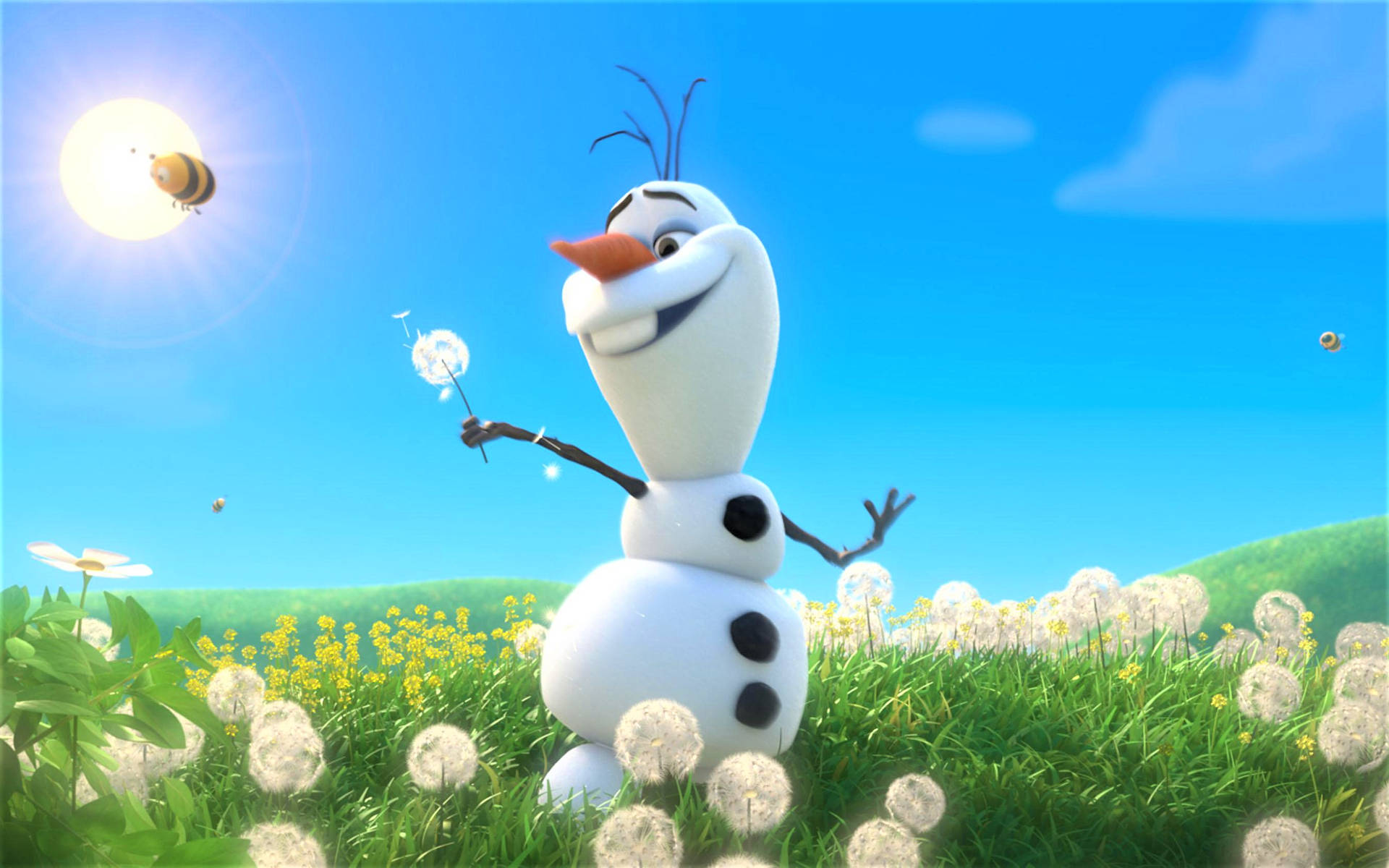 Olaf Summer Scene Background