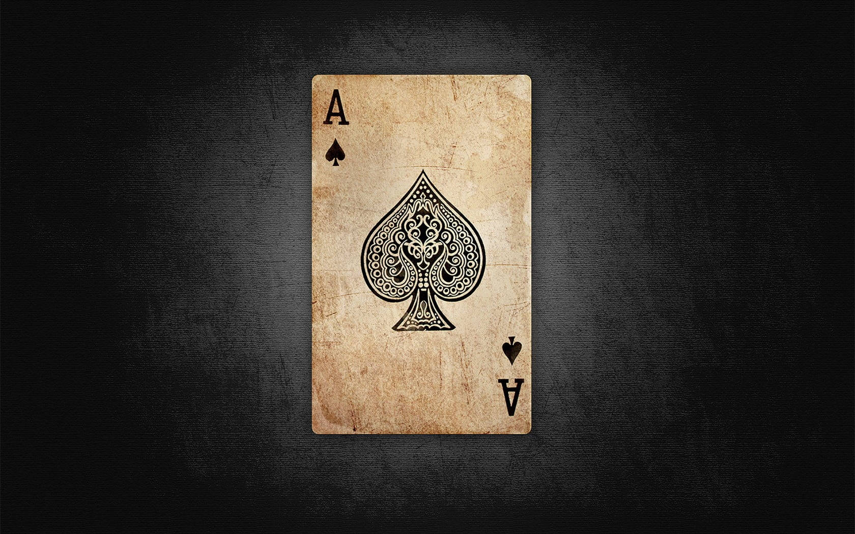 Old Ace Of Spades Playing Cards