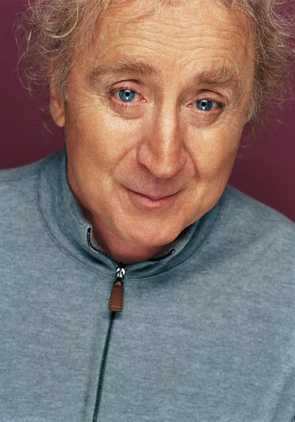 Old American Celebrity Gene Wilder Blue Eyes Background