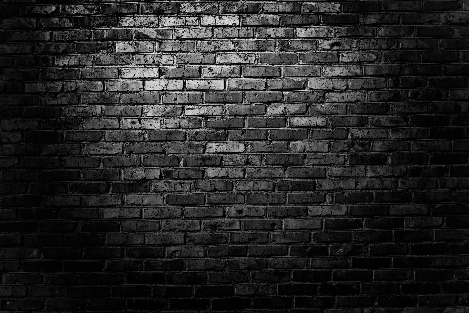 Old Brick Wall Texture Black Pattern Background