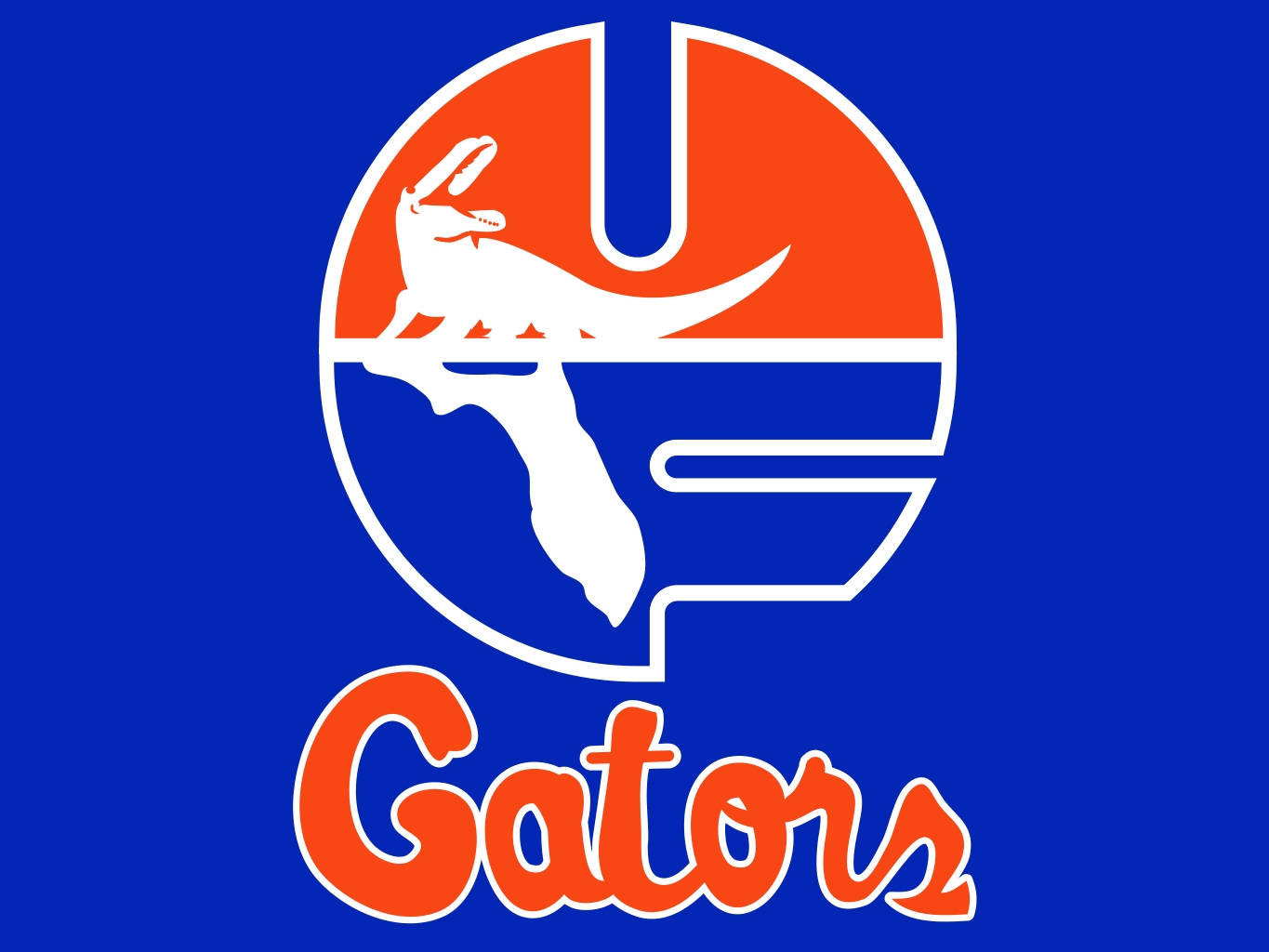 Old Florida Gators Primary Logo Background