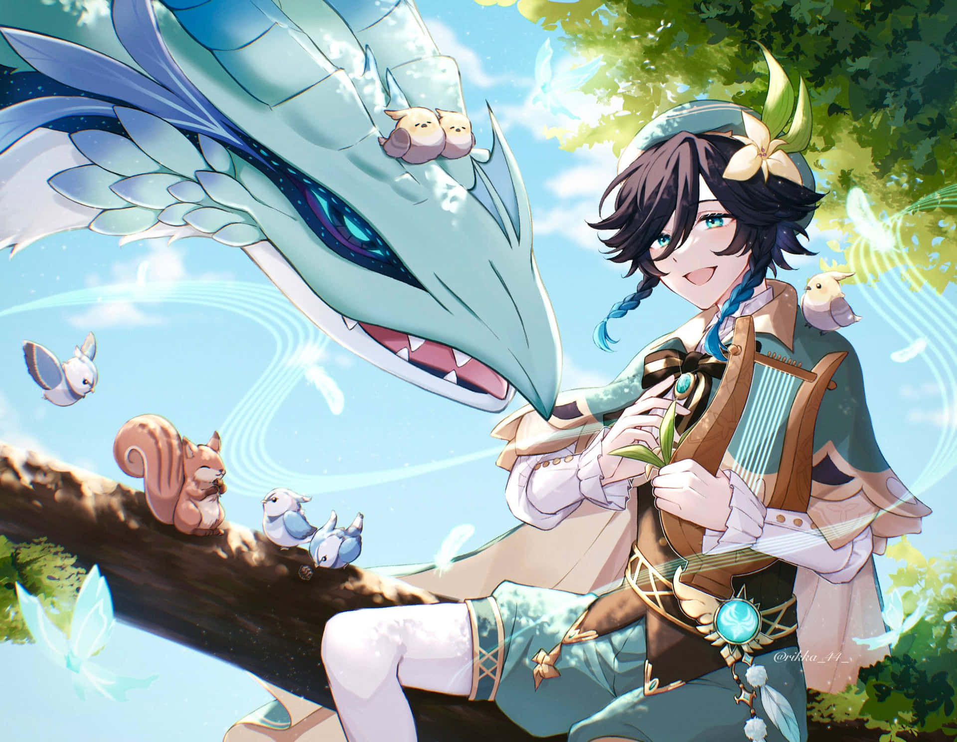 Old Friends Venti Pfp Background