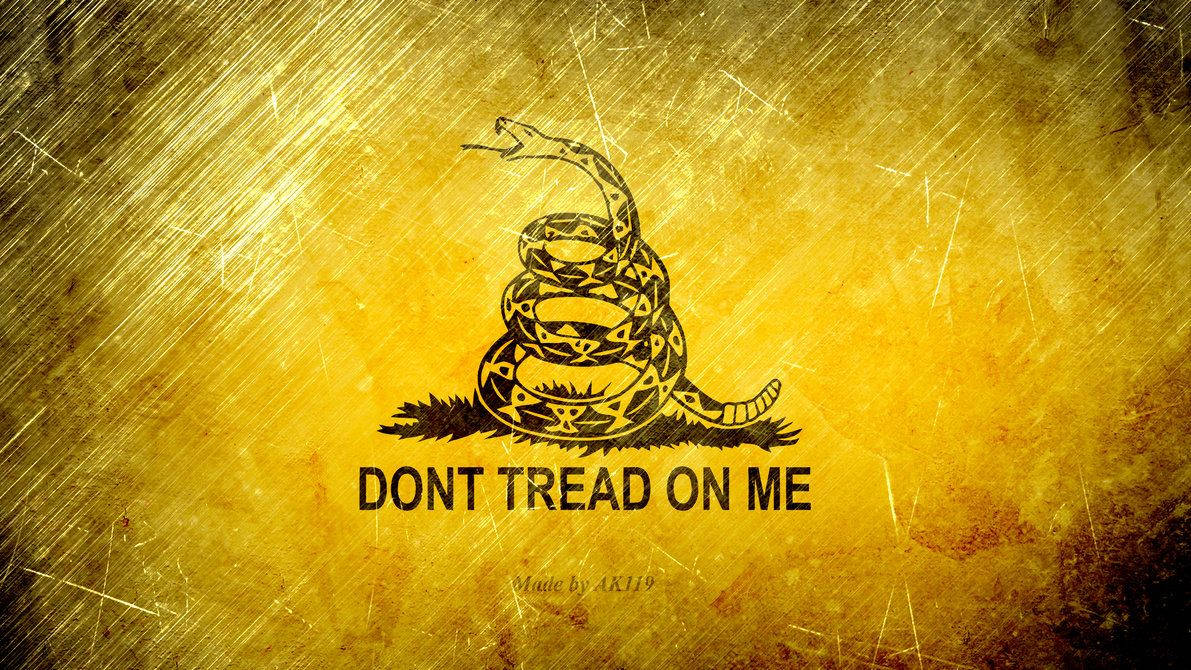 Old Gadsden Flag Faded Background