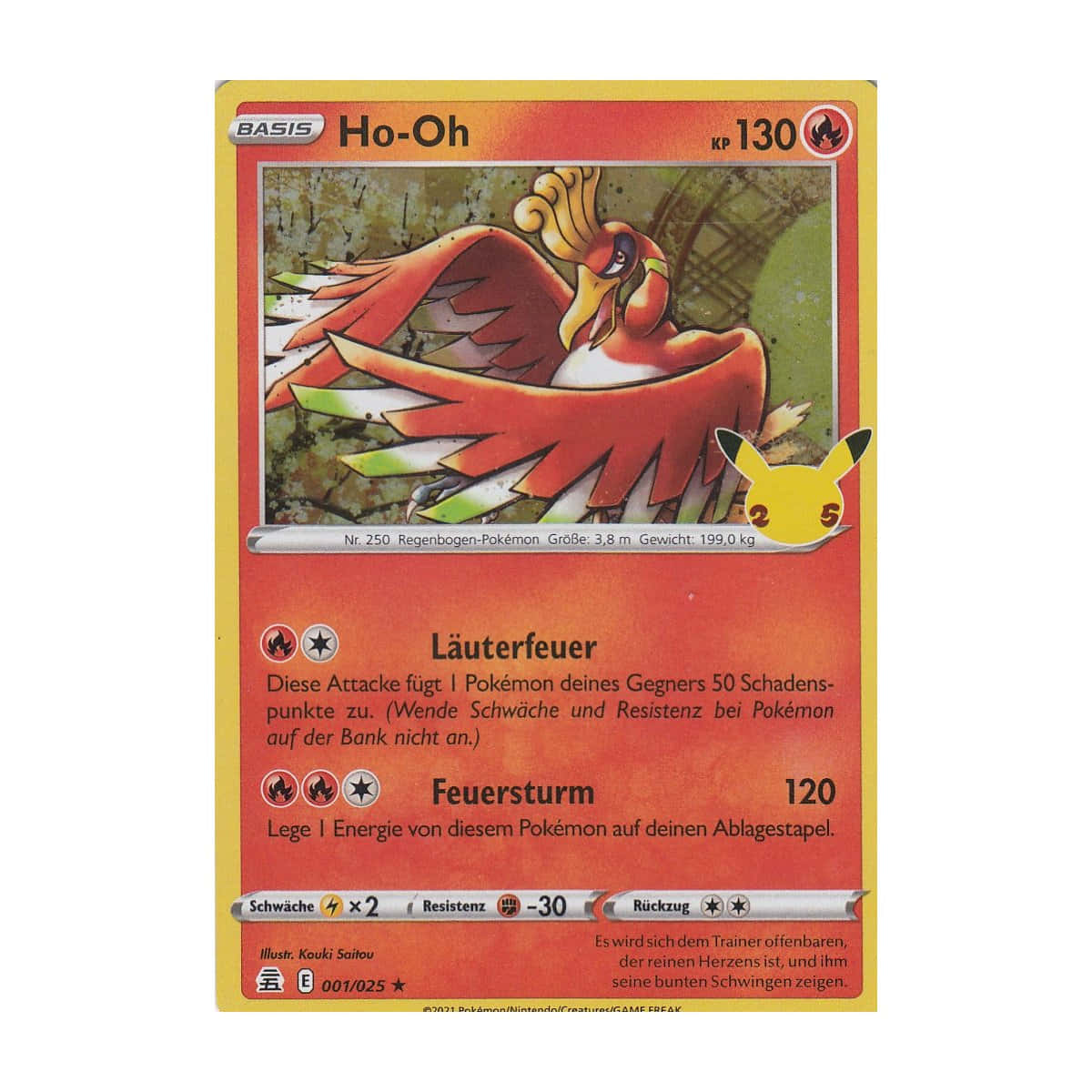 Old Ho-oh Trading Card Background