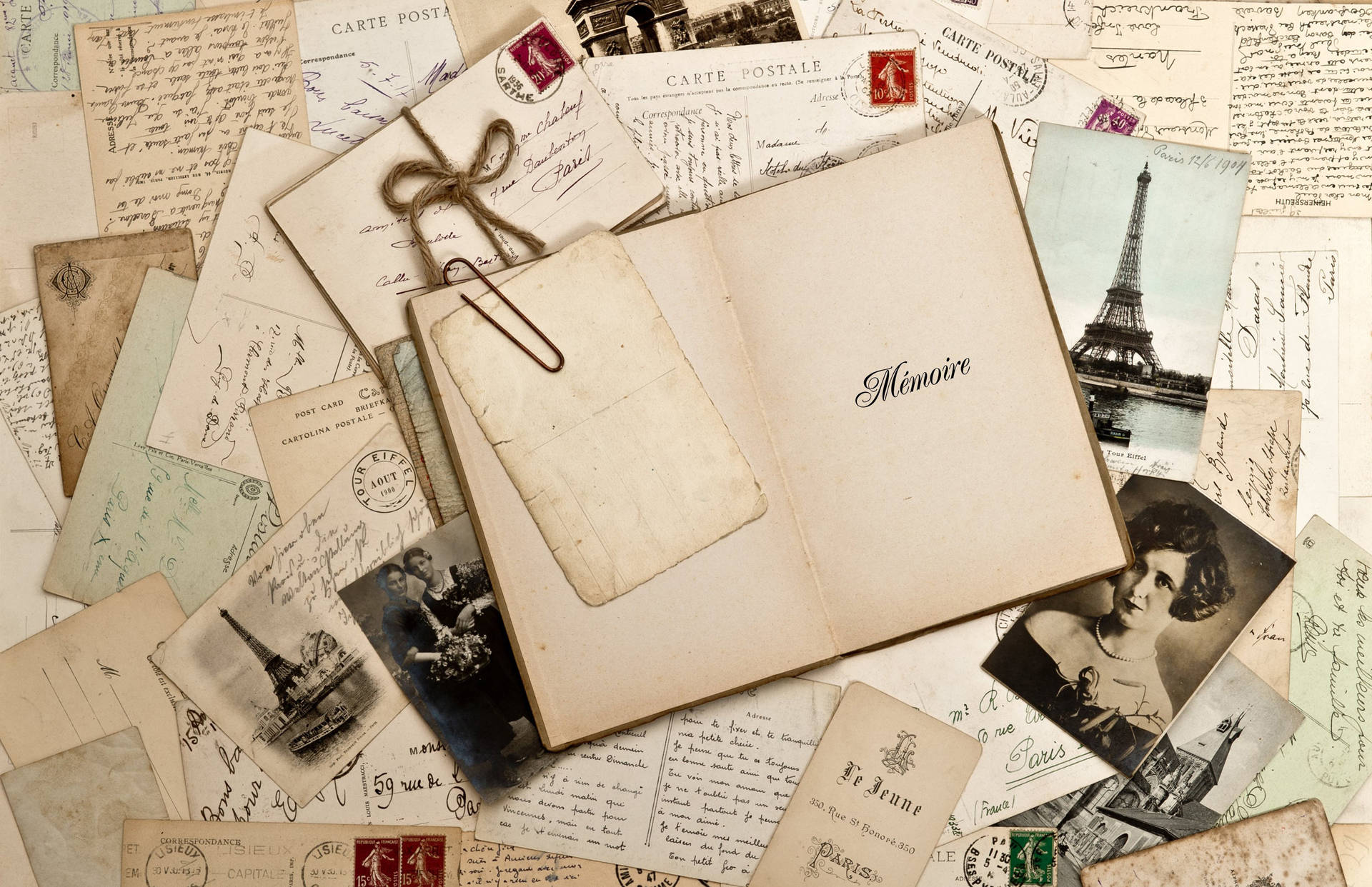 Old Letters Vintage Aesthetic Pc Background