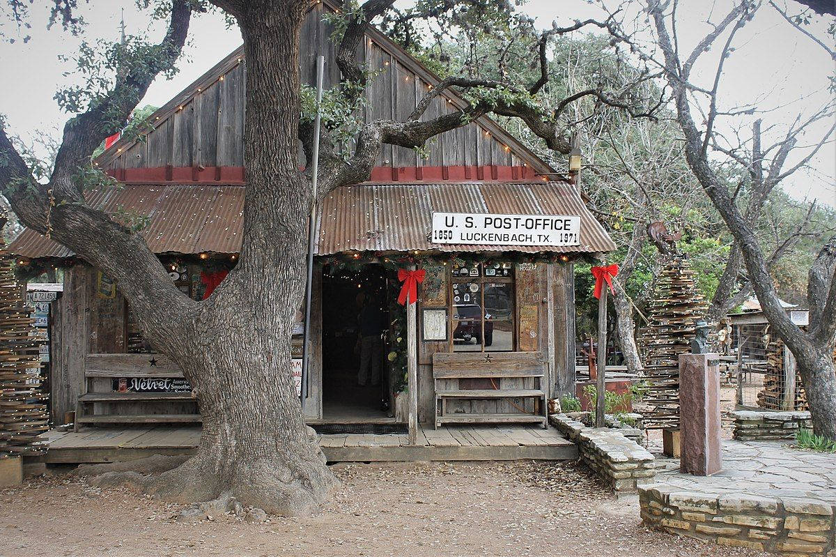 Old Luckenbach U.s Post Office Background