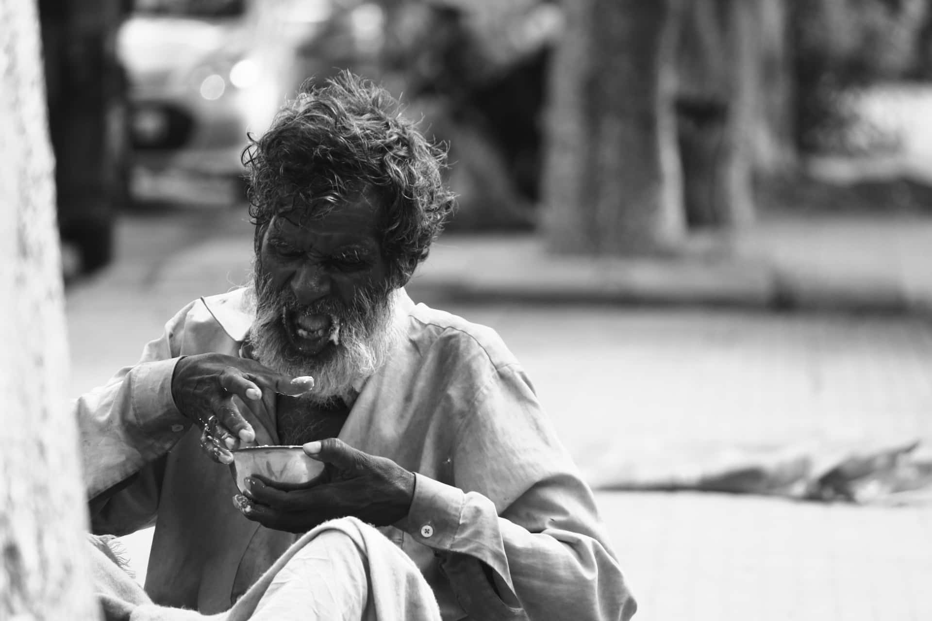 Old Man Street Photography Background