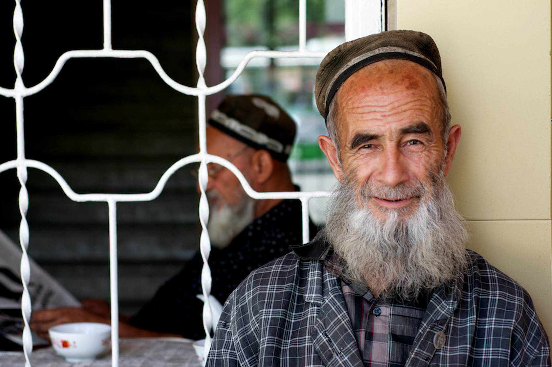 Old Man Tajikistan National Background
