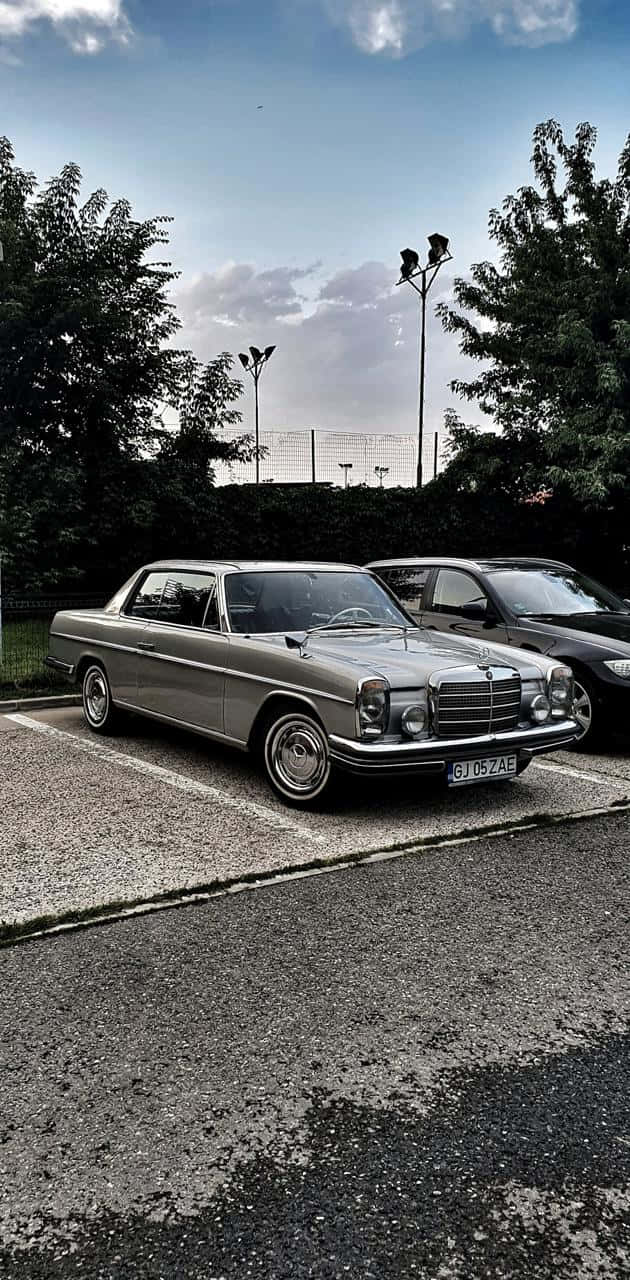 Old Mercedes Benz At The Carpark