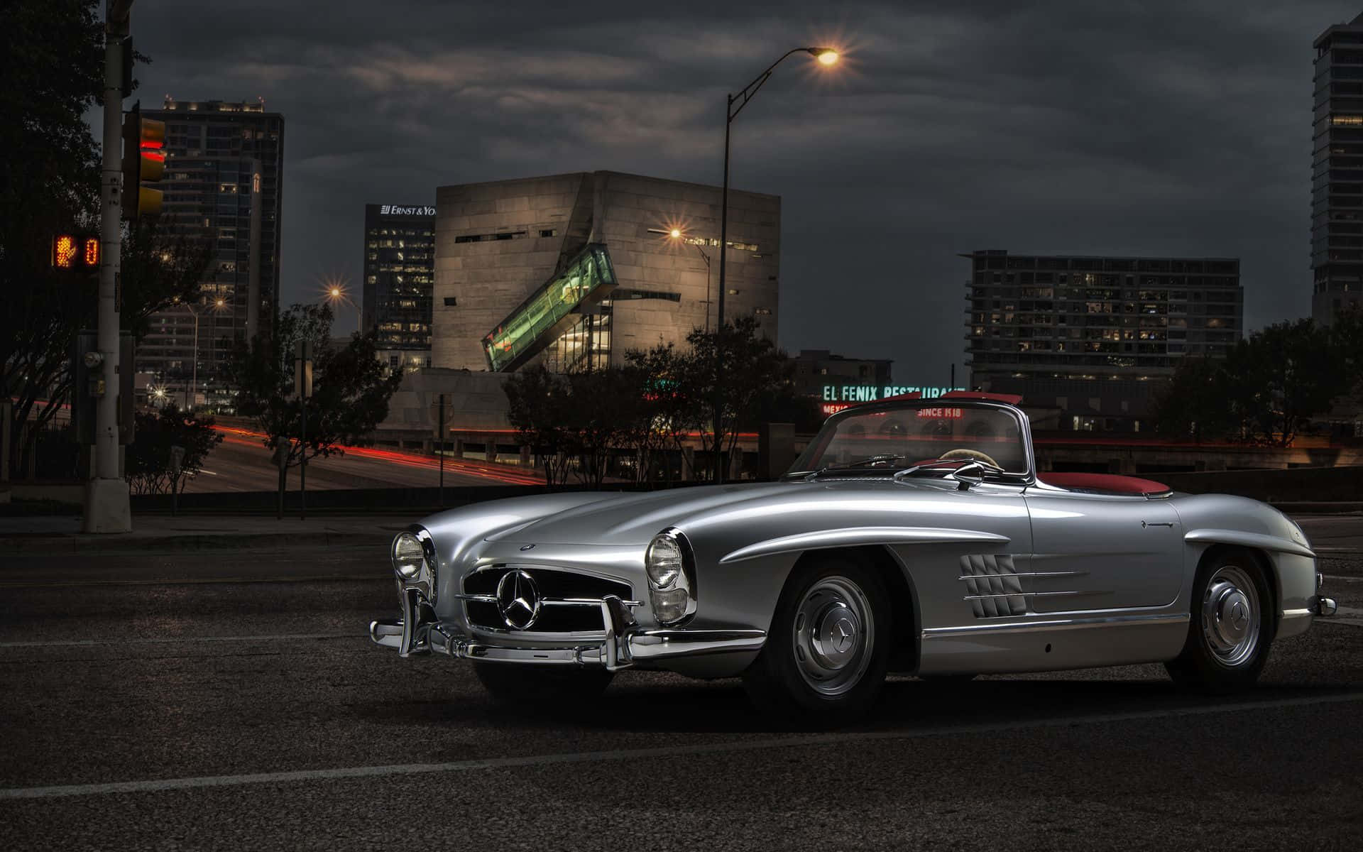 Old Mercedes Two Door Sports Car