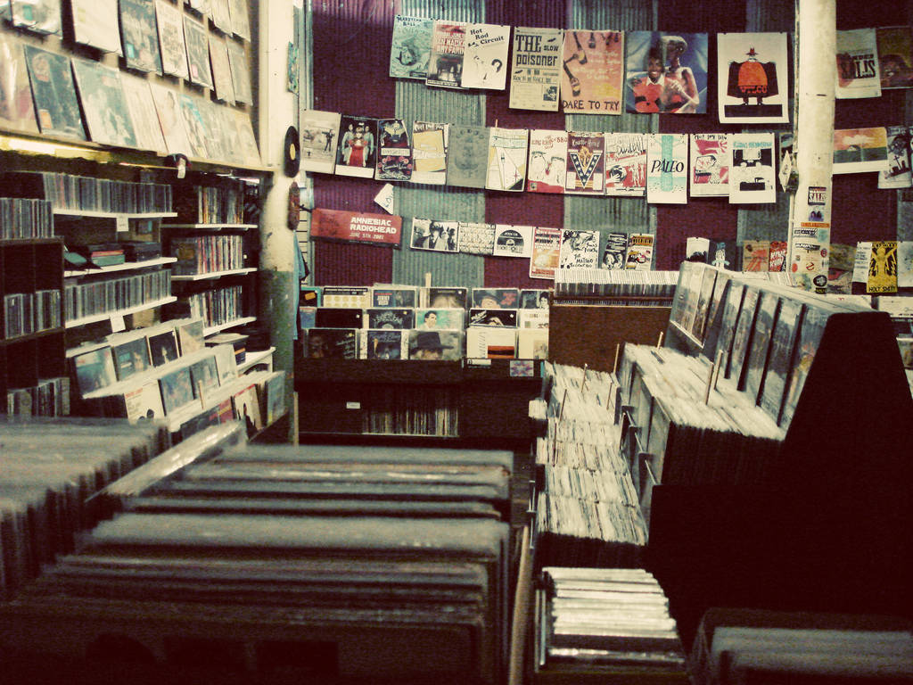 Old Music Store Background