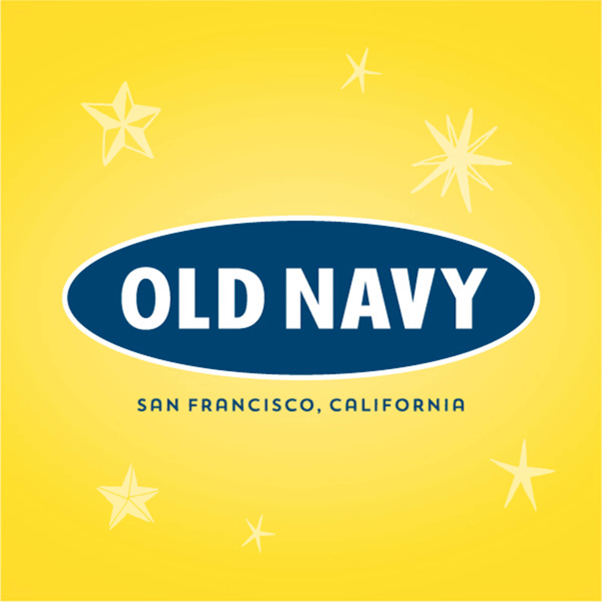 Old Navy Logo Yellow Stars Background