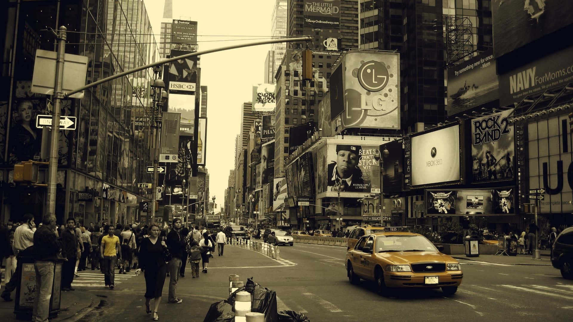 Old New York City Streets Background