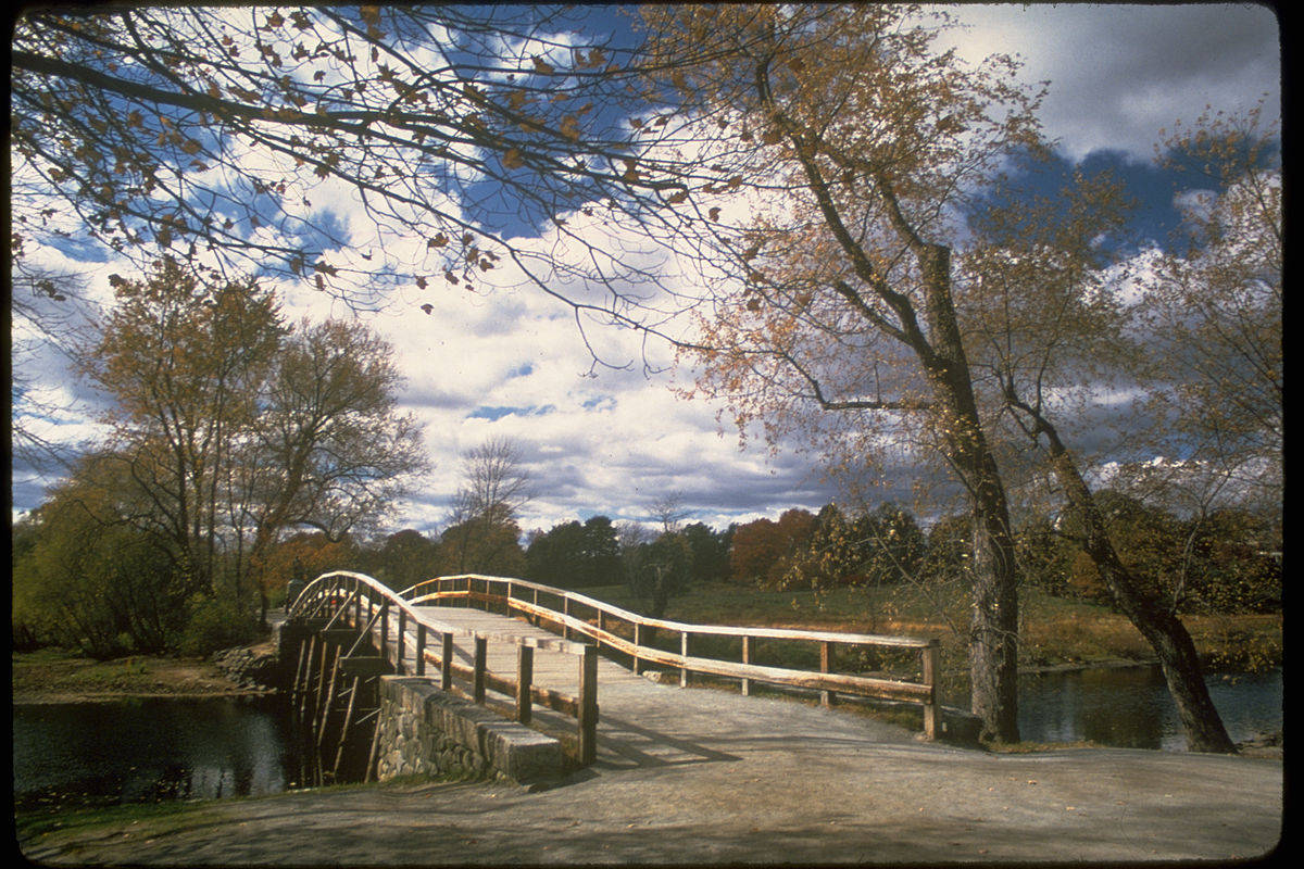 Old North Bridge Massachusetts Background