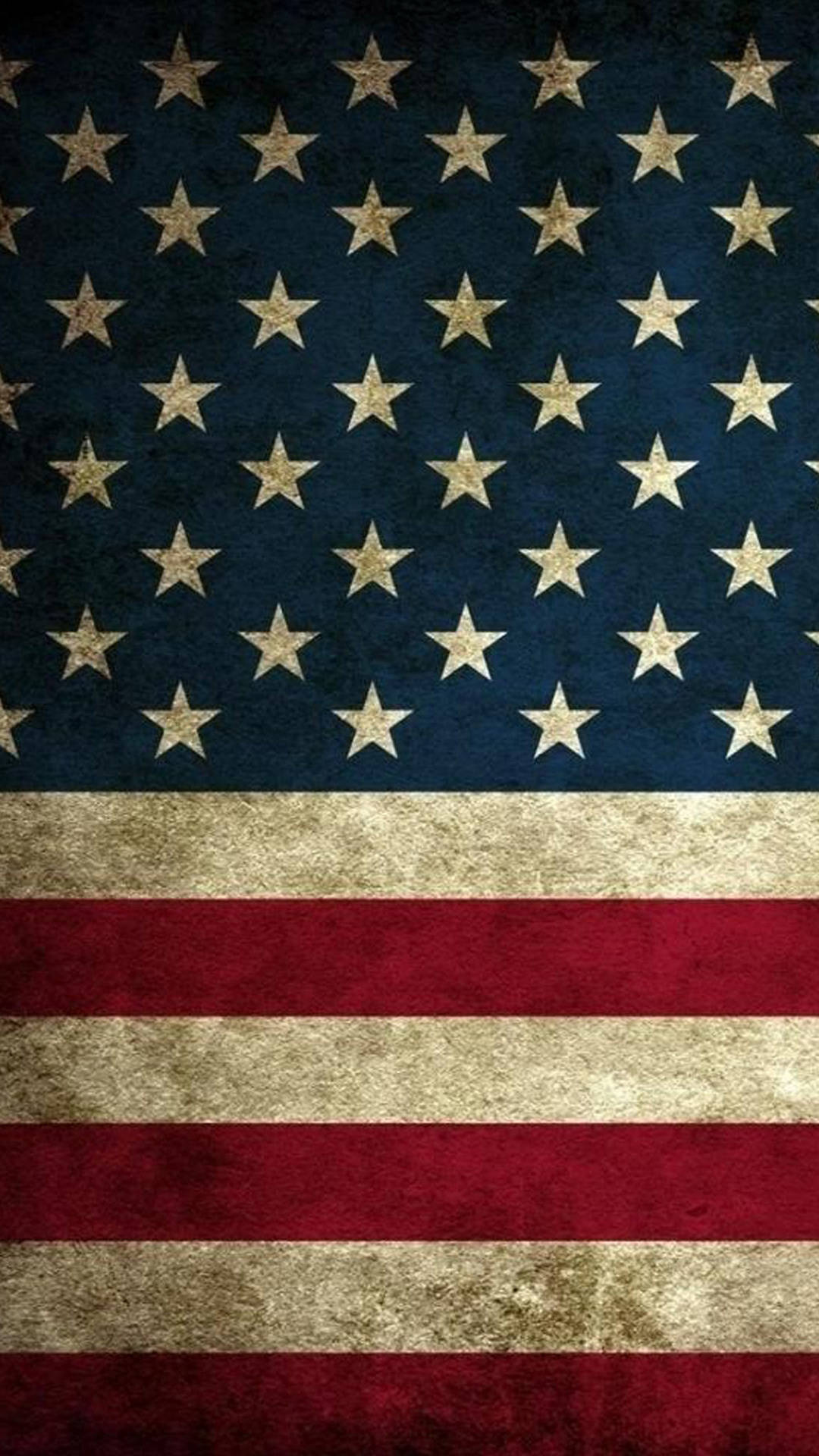 Old Painted Flag Of America Iphone Background