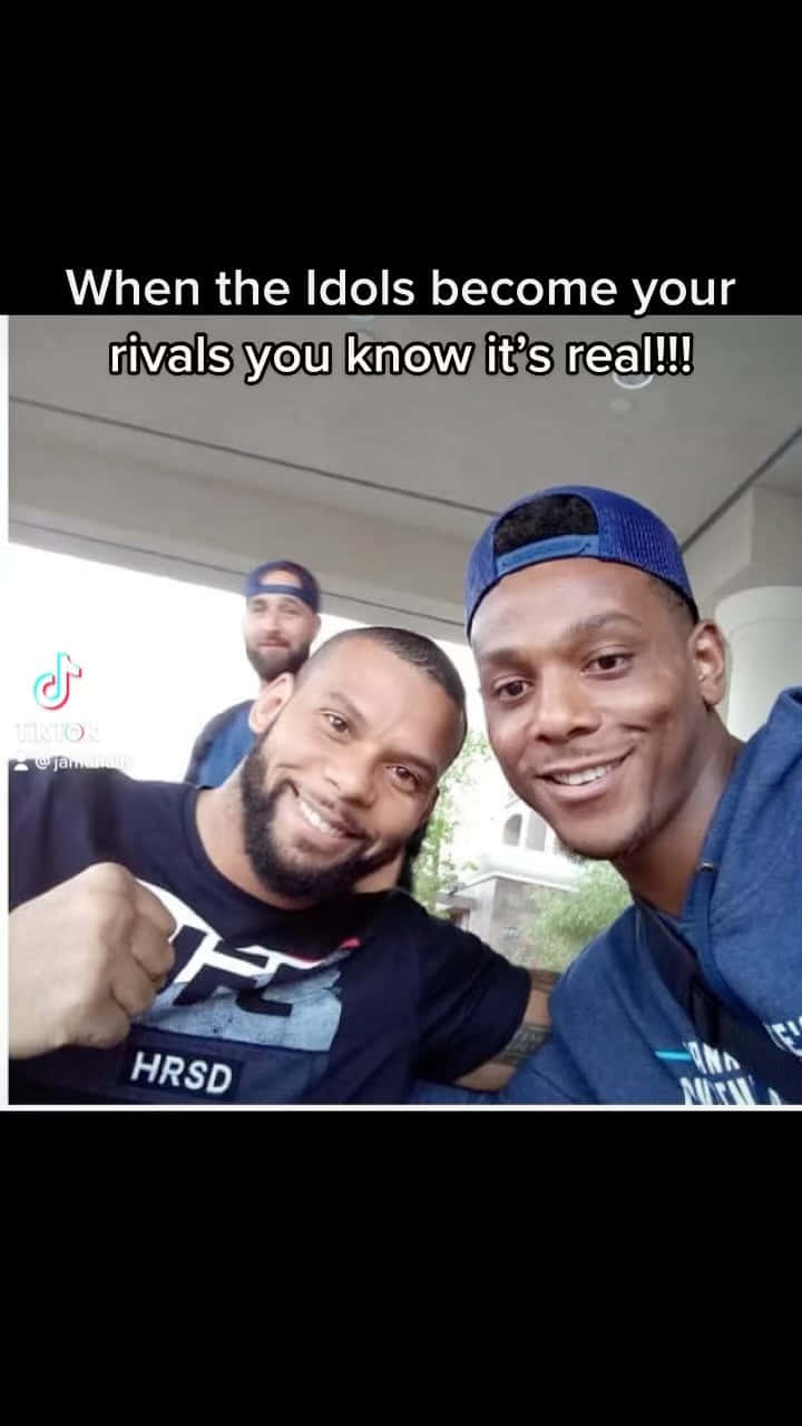 Old Photo Of Jamahal Hill And Thiago Santos